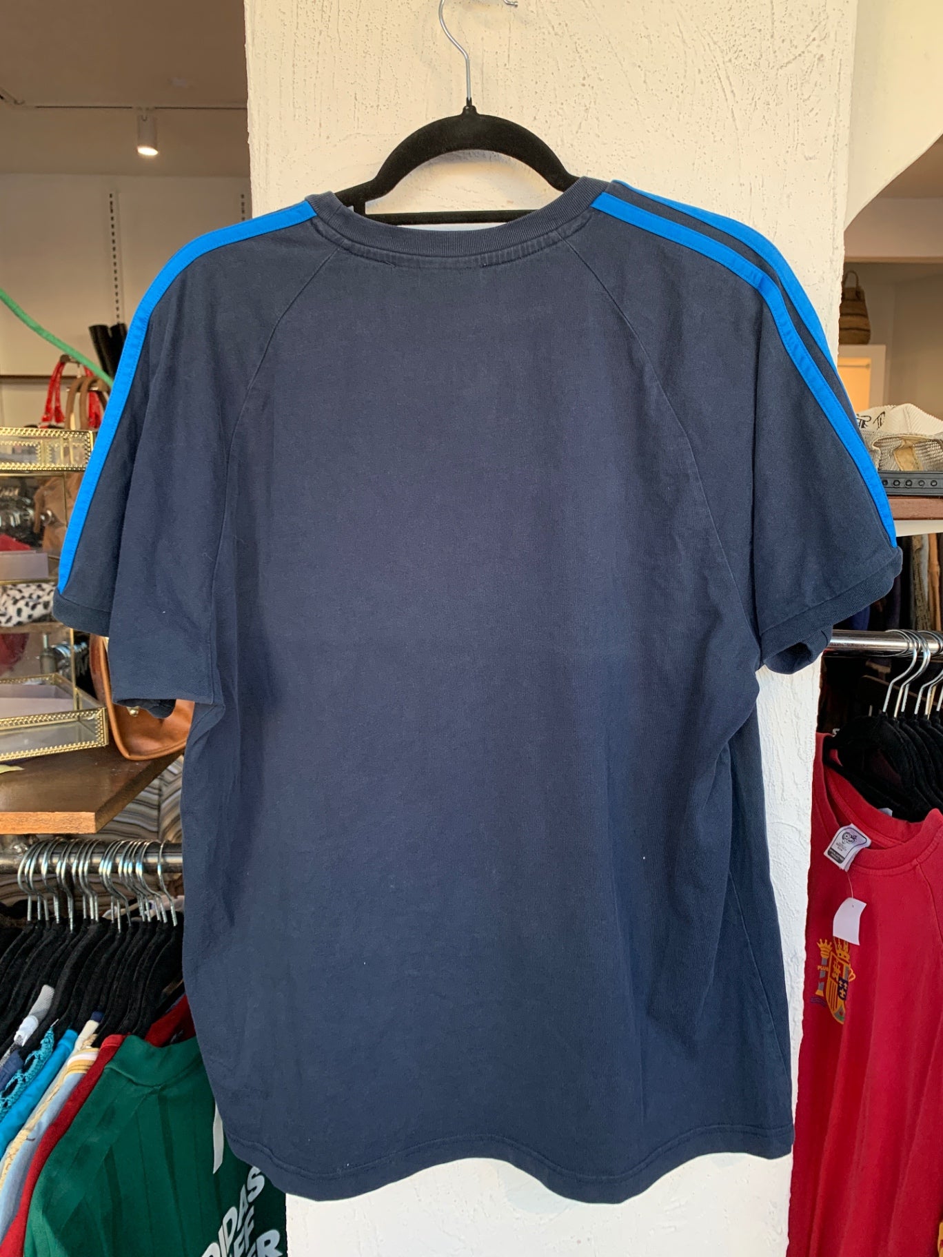 Adidas T-Shirt L Blau
