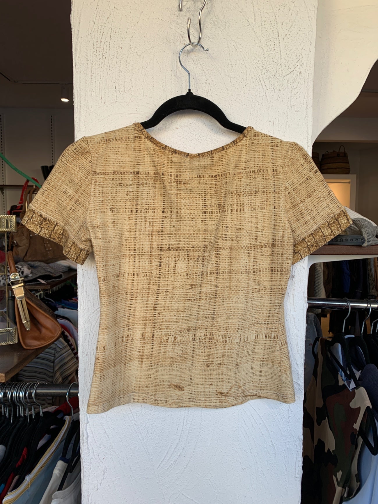 Roberto Cavalli Shirt S Braun Gelb