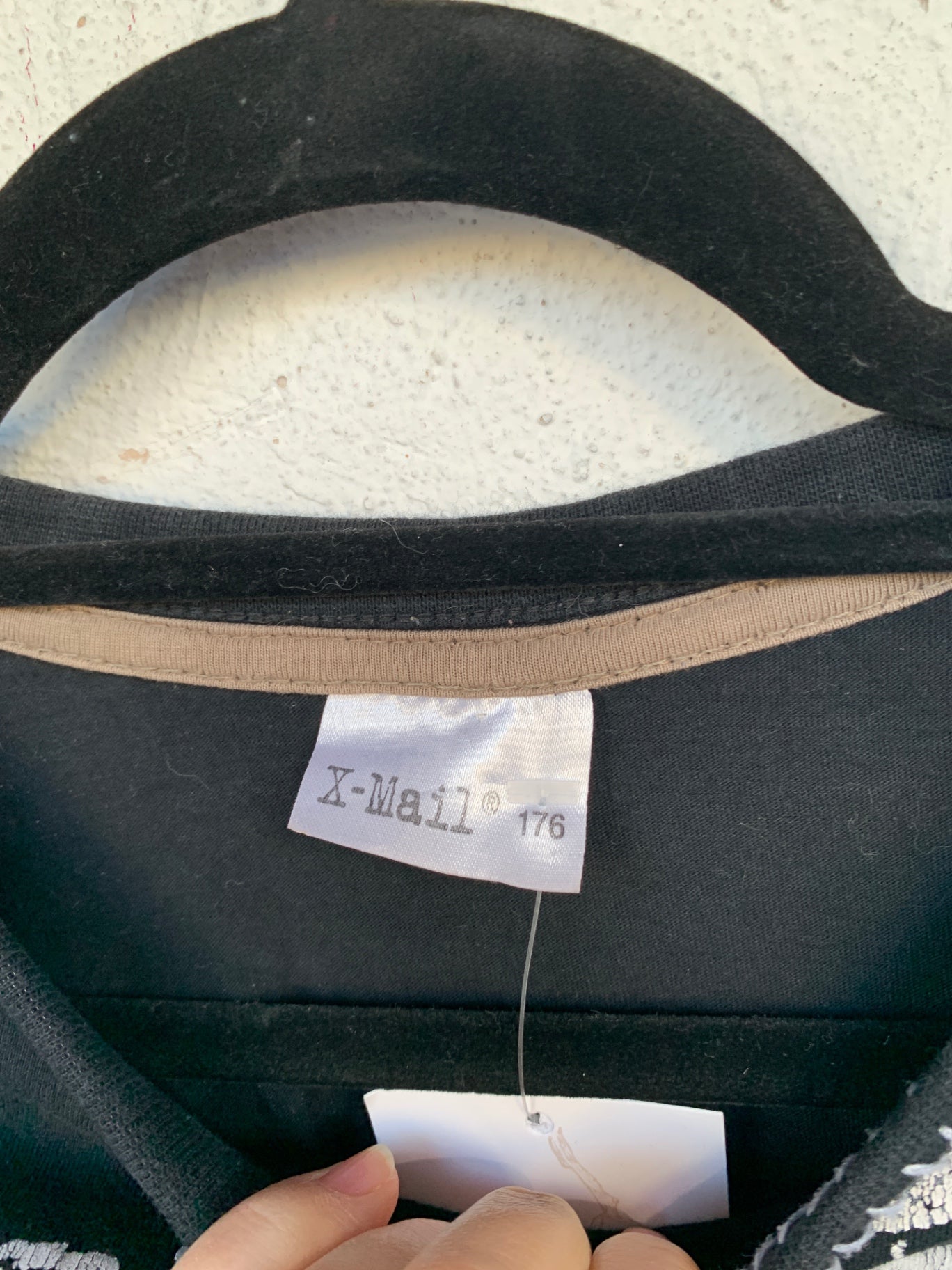 X-Mail T-Shirt S Schwarz und Weiß