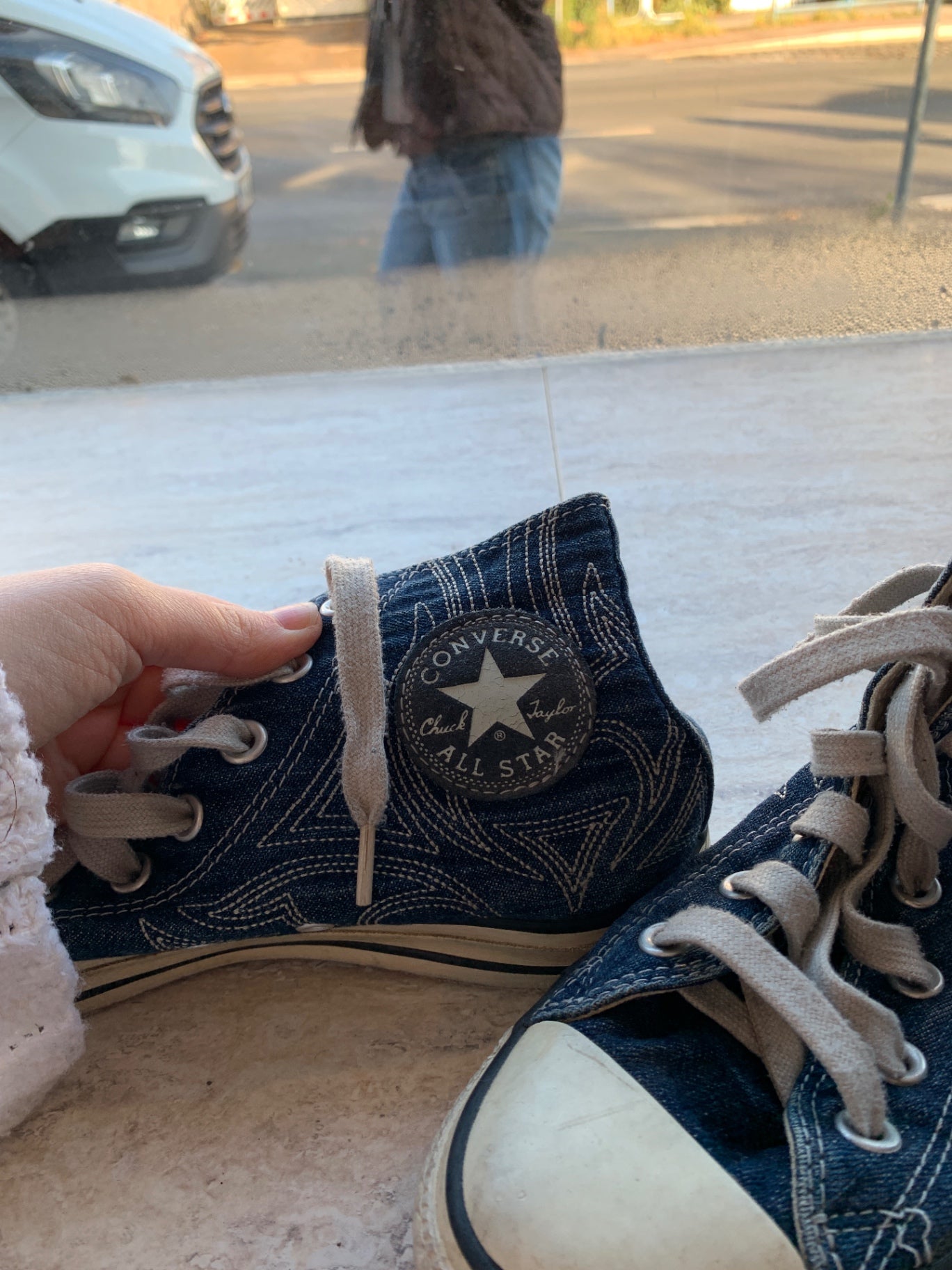 Converse Sneaker 38 Blau und Weiß