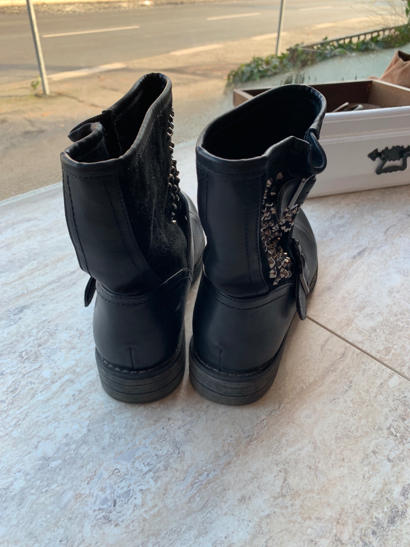 Kayla Stiefeletten mit Nieten 39 Schwarz