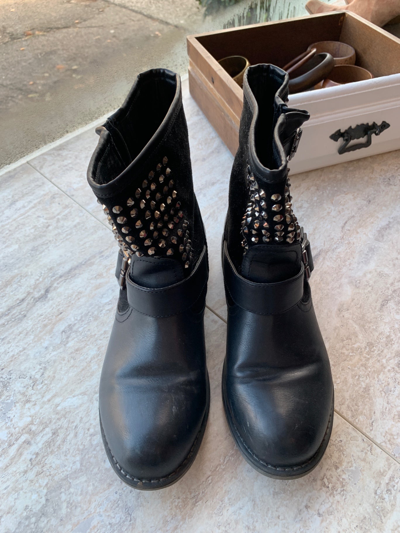 Kayla Stiefeletten mit Nieten 39 Schwarz