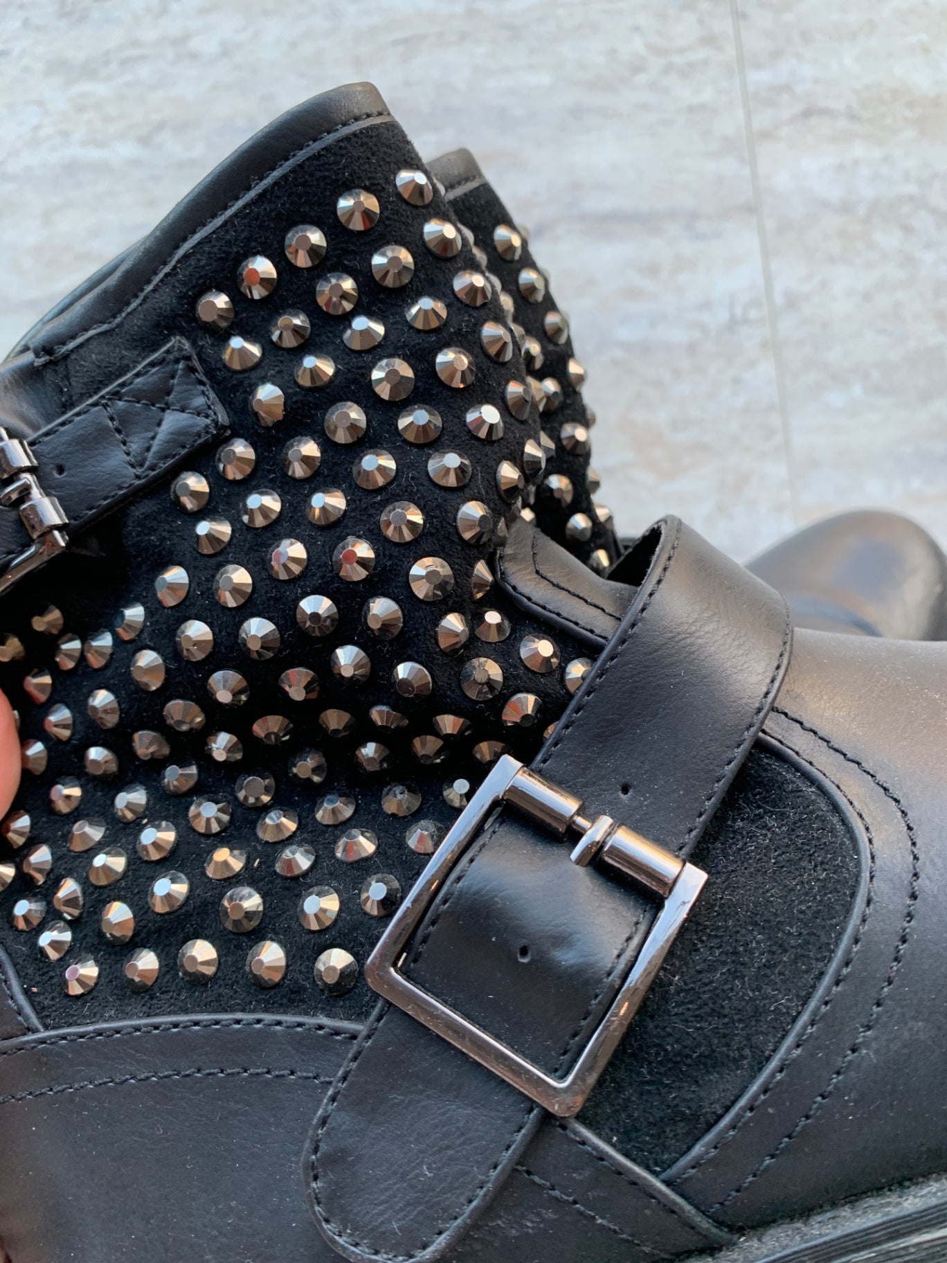 Kayla Stiefeletten mit Nieten 39 Schwarz