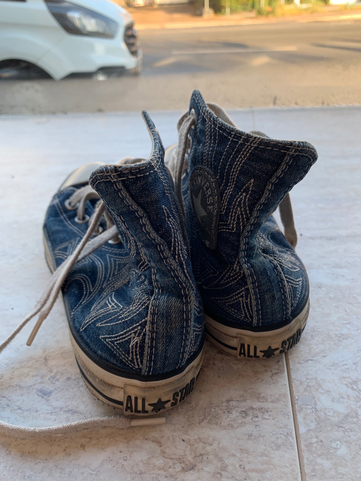 Converse Sneaker 38 Blau und Weiß