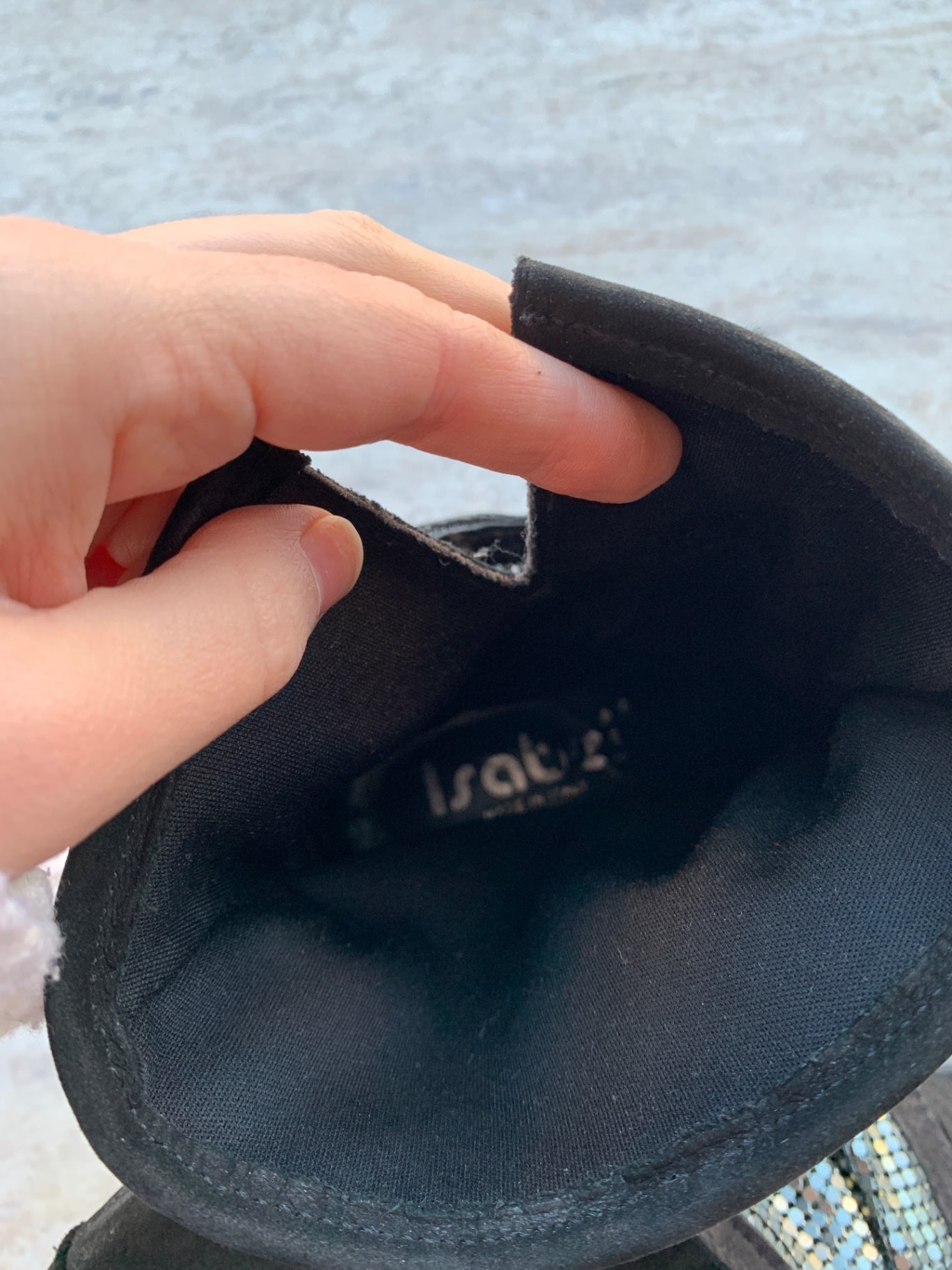 Isabel Stiefel 37 Schwarz und Silber