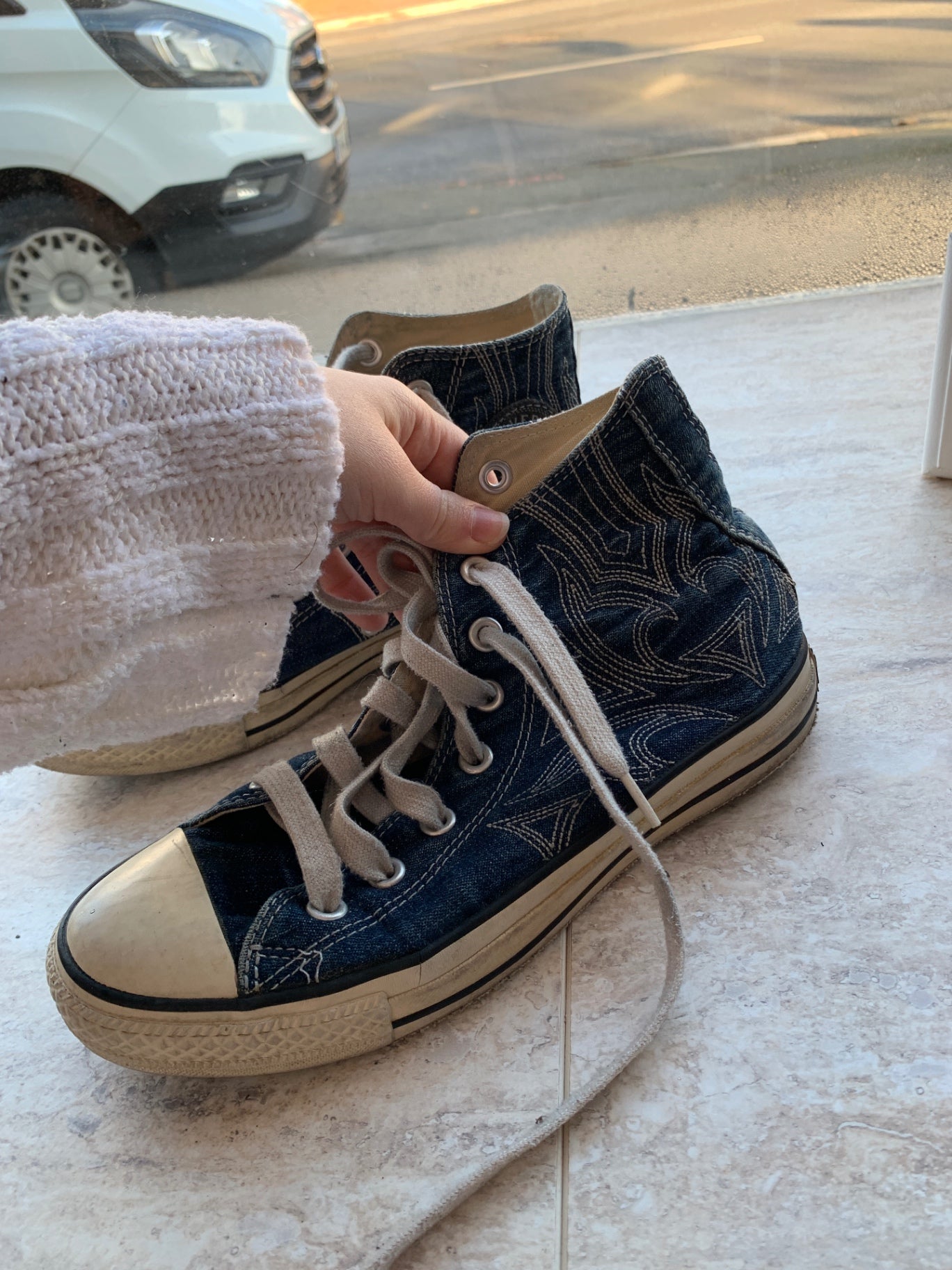 Converse Sneaker 38 Blau und Weiß