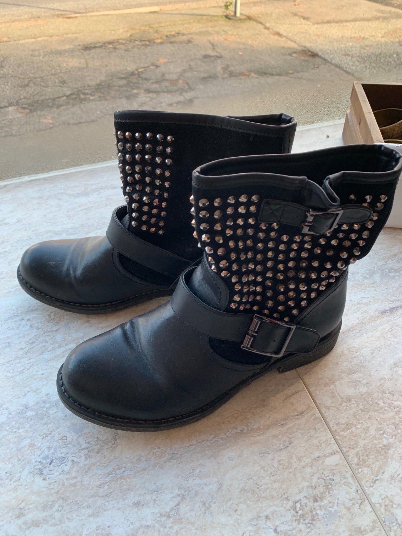 Kayla Stiefeletten mit Nieten 39 Schwarz