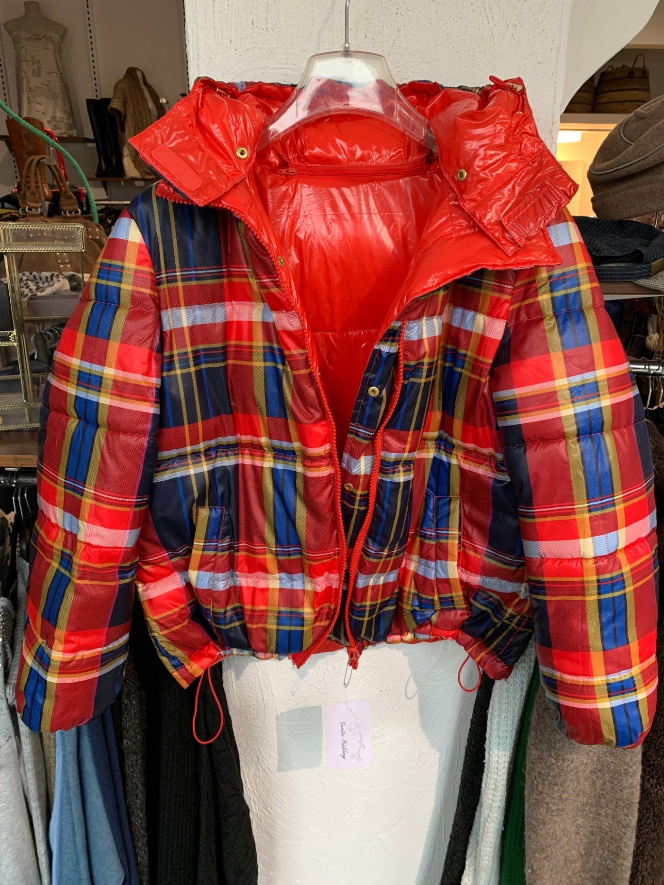 s.Oliver Jacke 40 Rot Kariert
