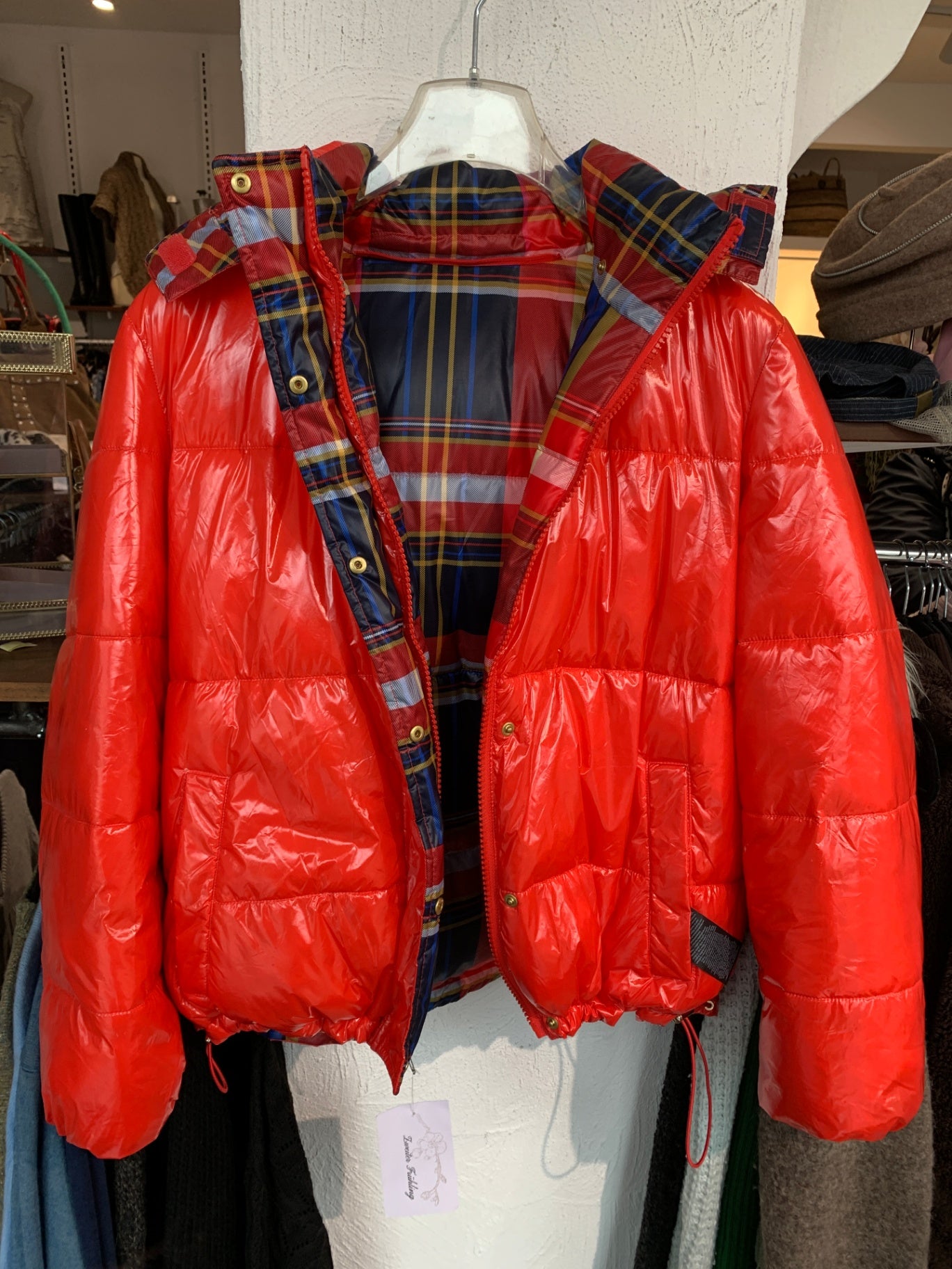 s.Oliver Jacke 40 Rot Kariert
