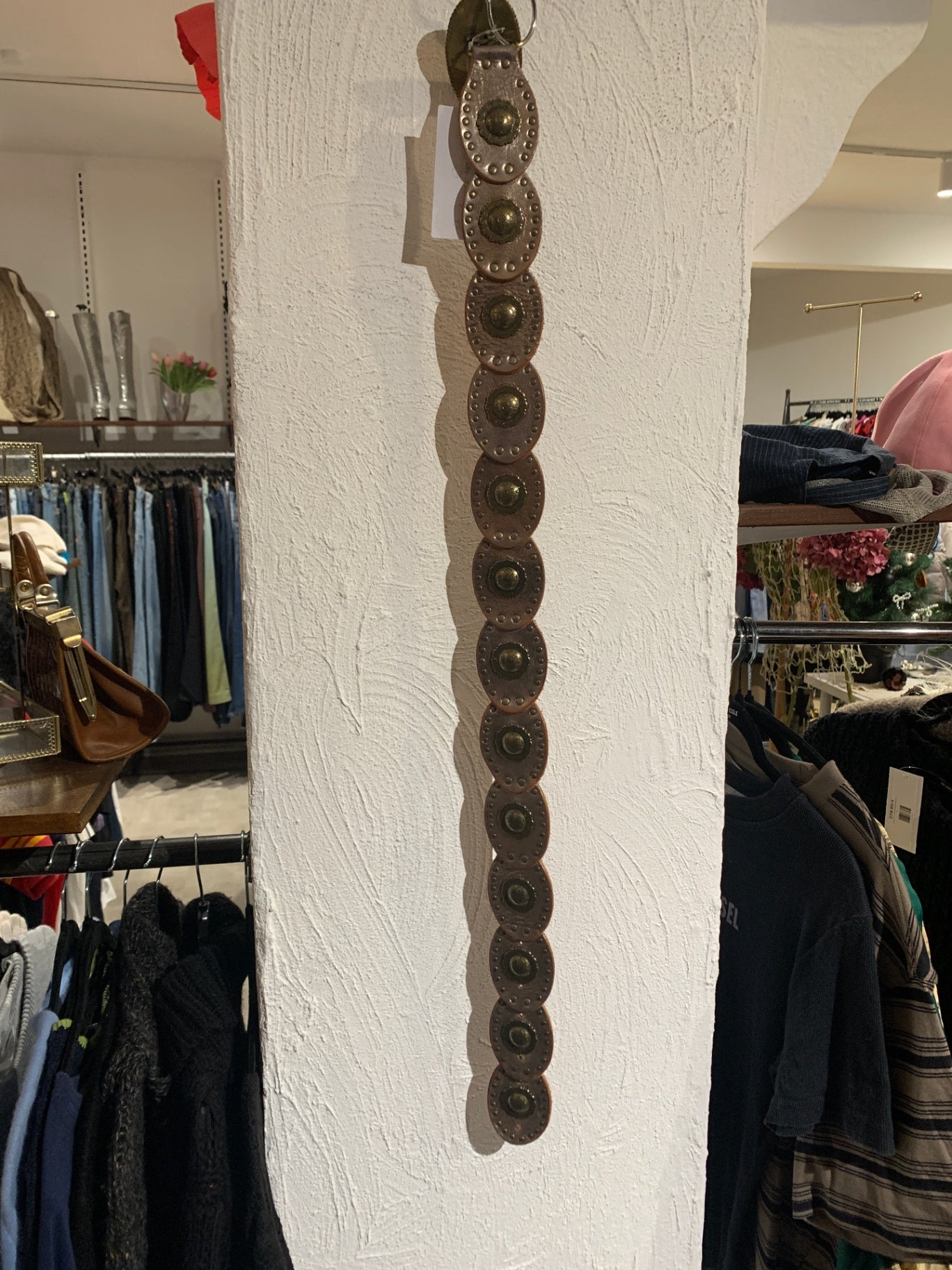 Gürtel Braun Silber Gold