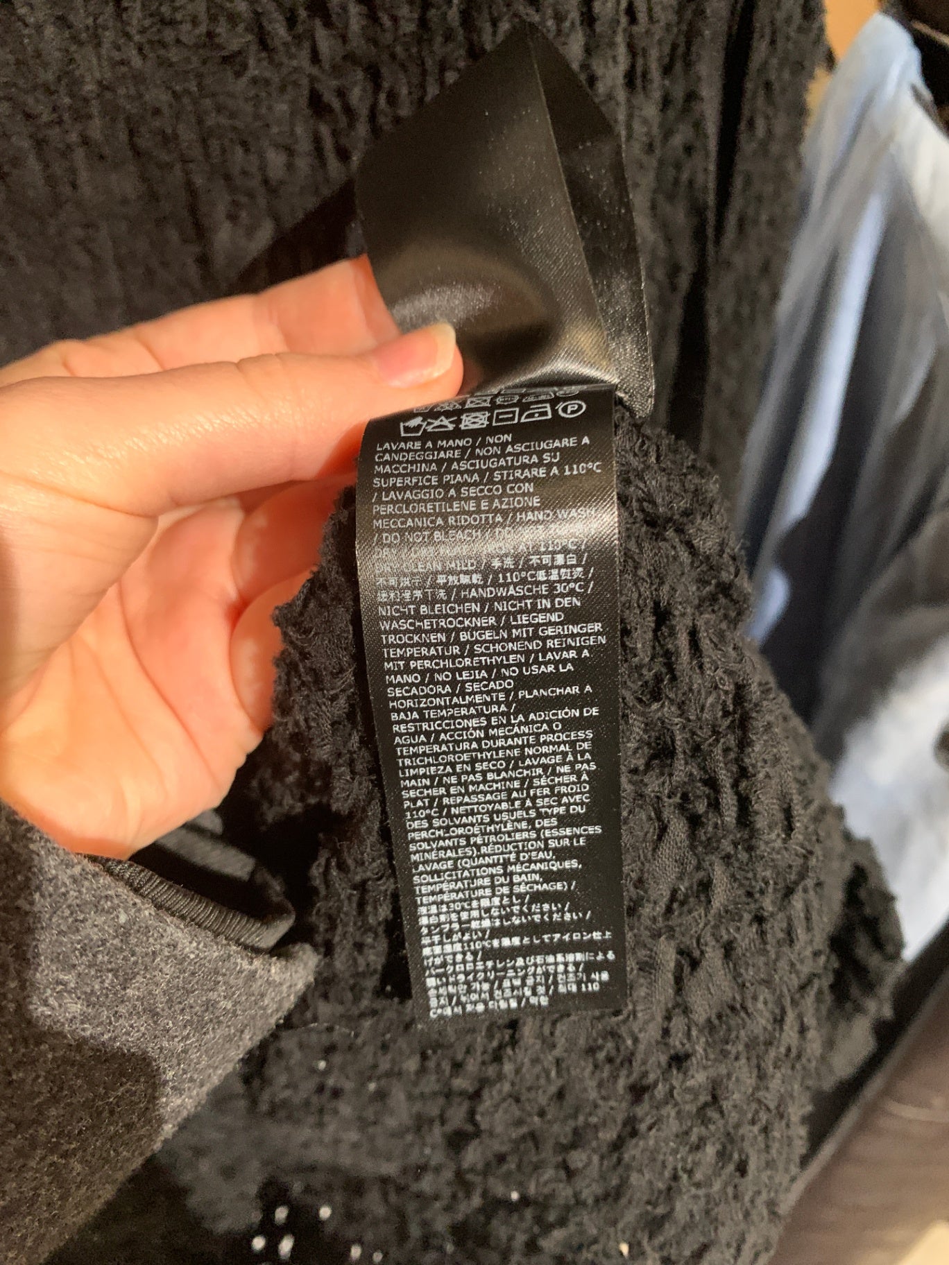 Ann Demeulemeester Strickkleid mit Band am Kragen S Schwarz