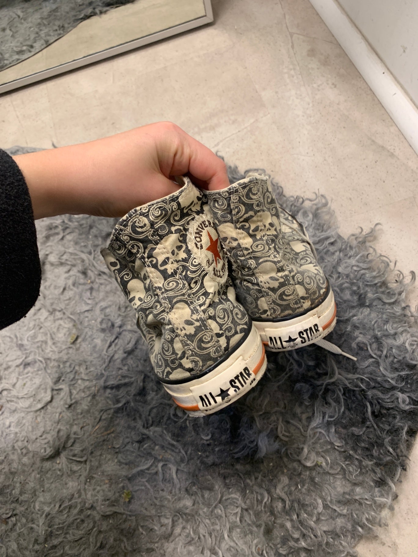 Converse Sneaker 40 Schwarz Orange und Weiß