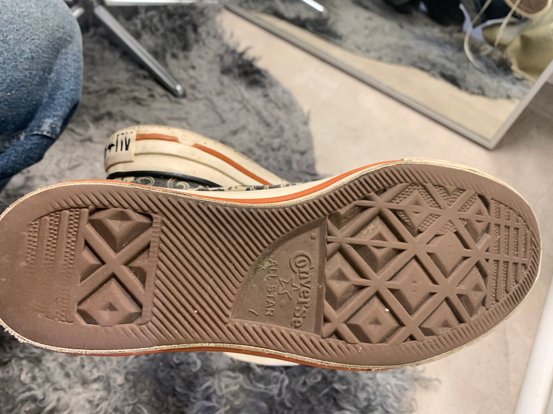 Converse Sneaker 40 Schwarz Orange und Weiß