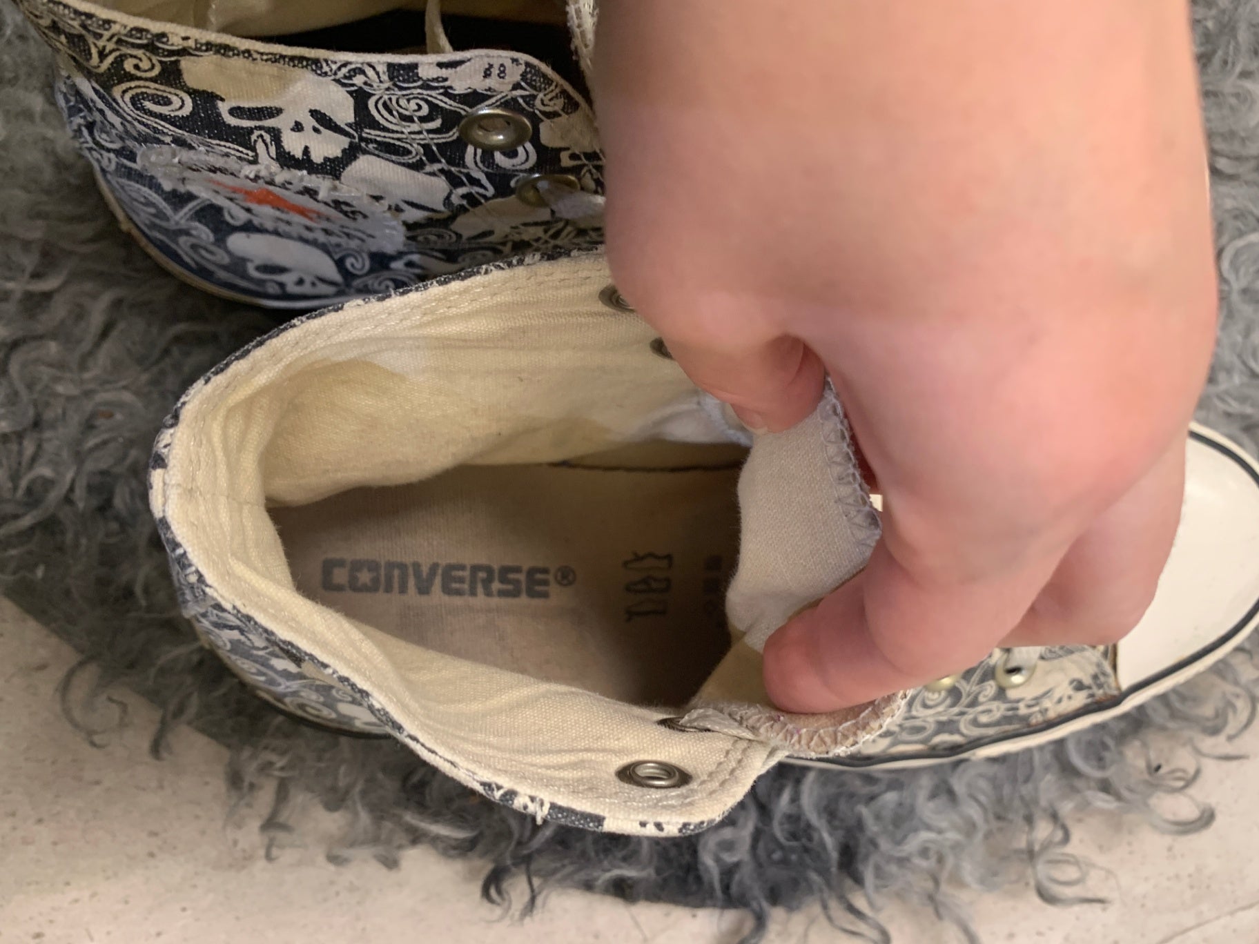 Converse Sneaker 40 Schwarz Orange und Weiß