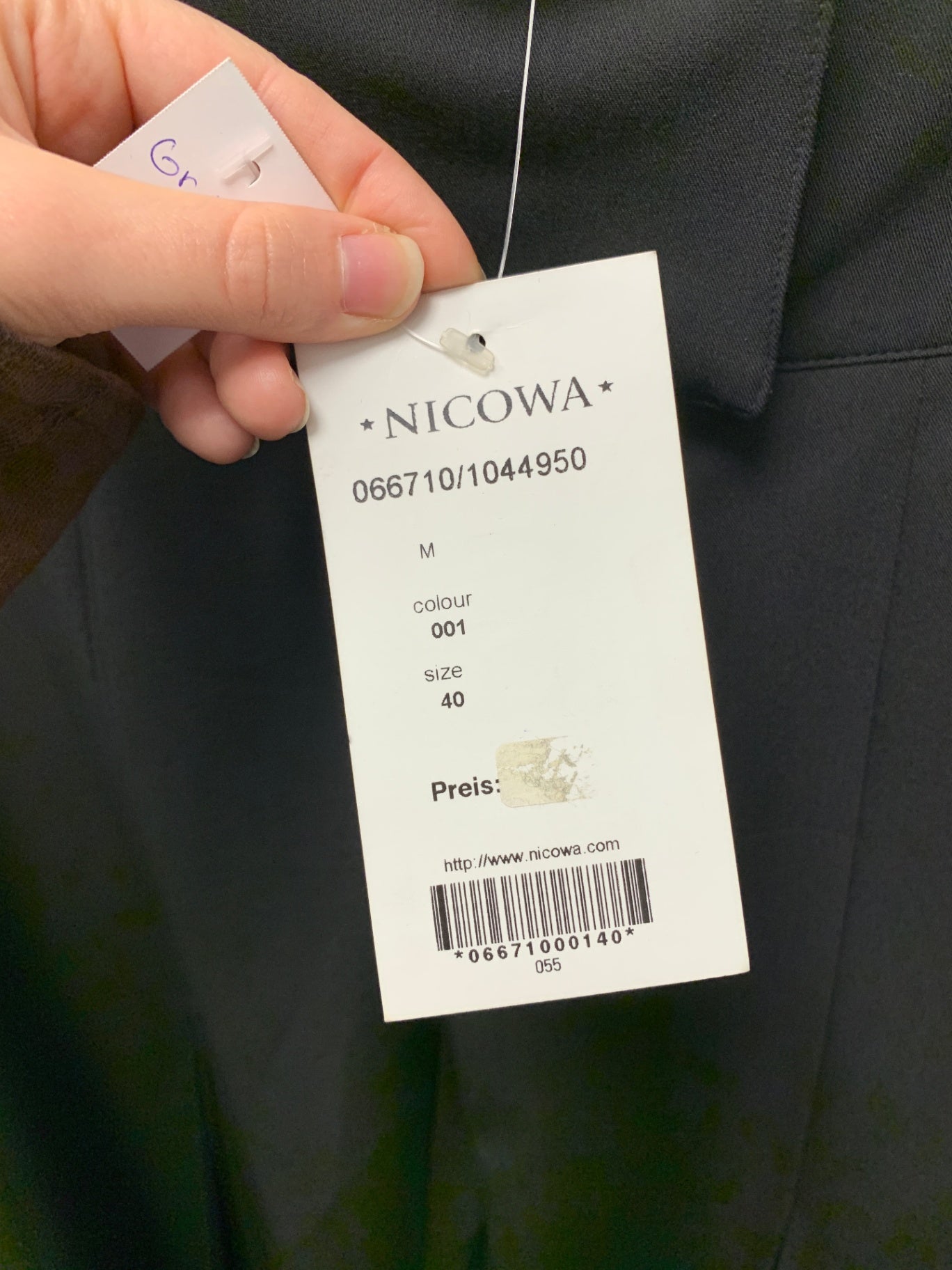 NICOWA Hose M Schwarz