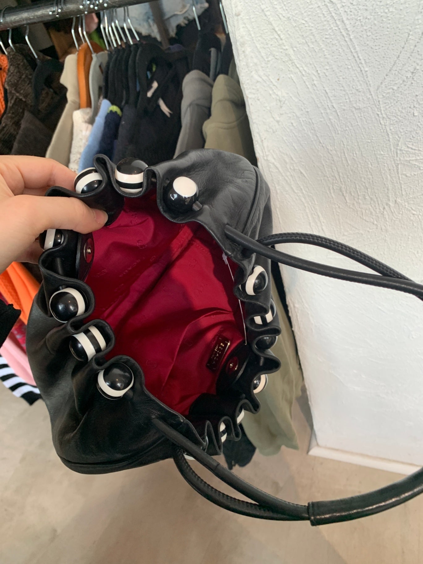 Escada Handtasche Schwarz/Weiß