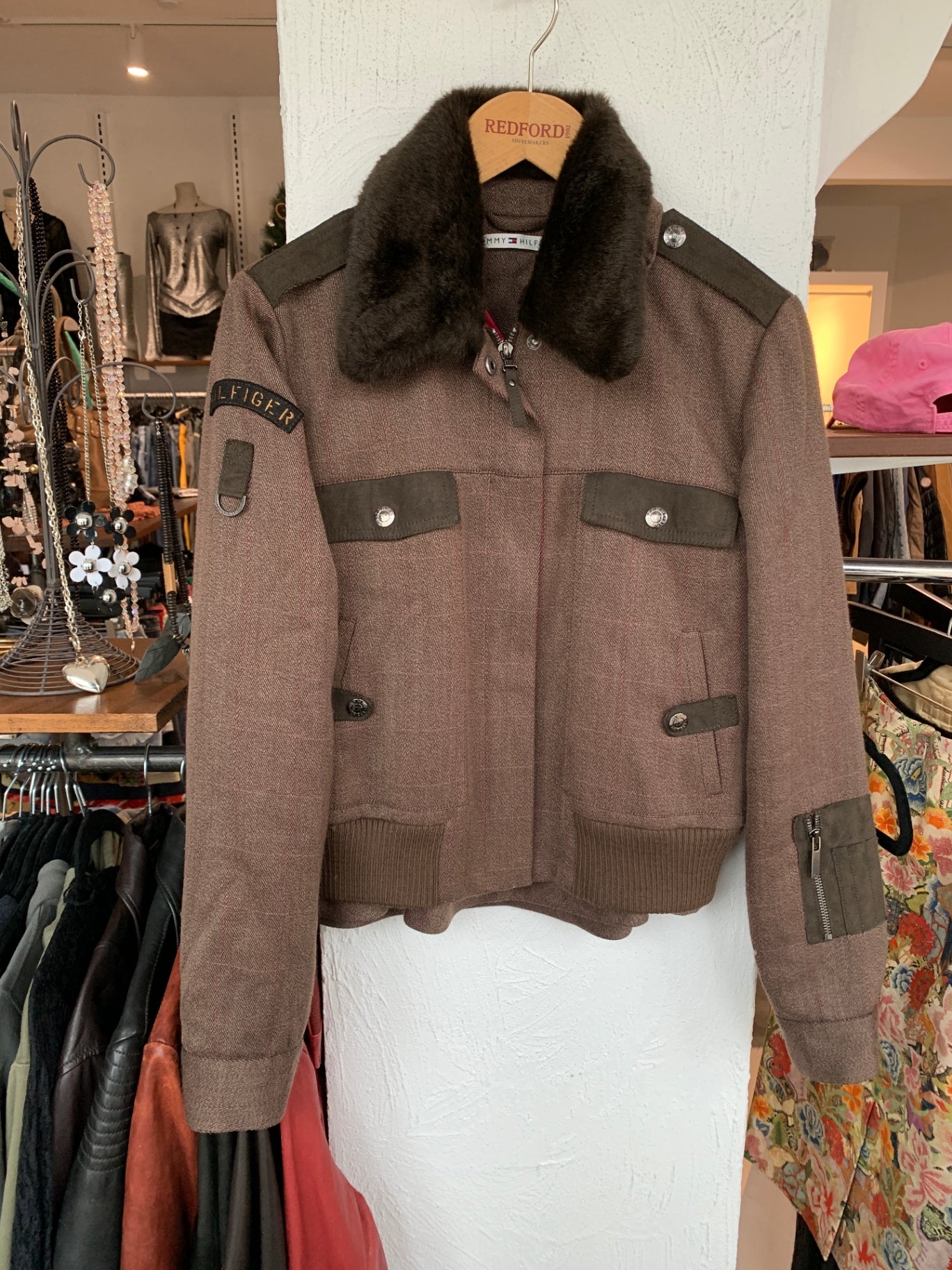 Tommy Hilfiger Set Jacke und Rock M Braun