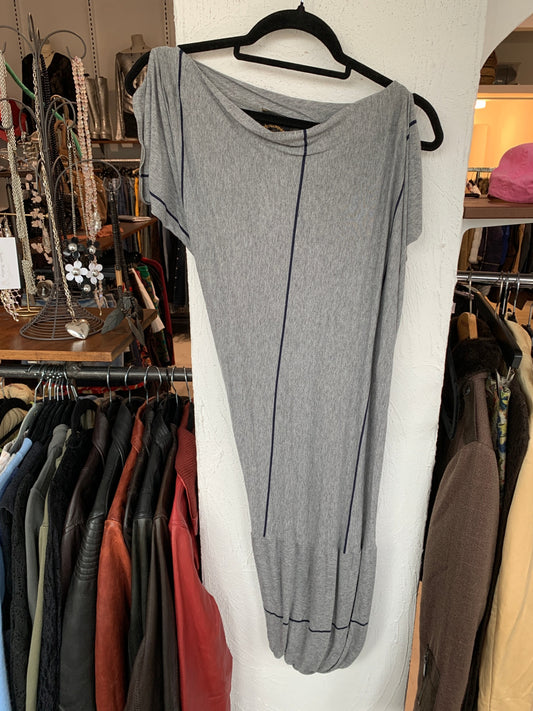 Vivienne Westwood Asymmetrisches Kleid M Grau
