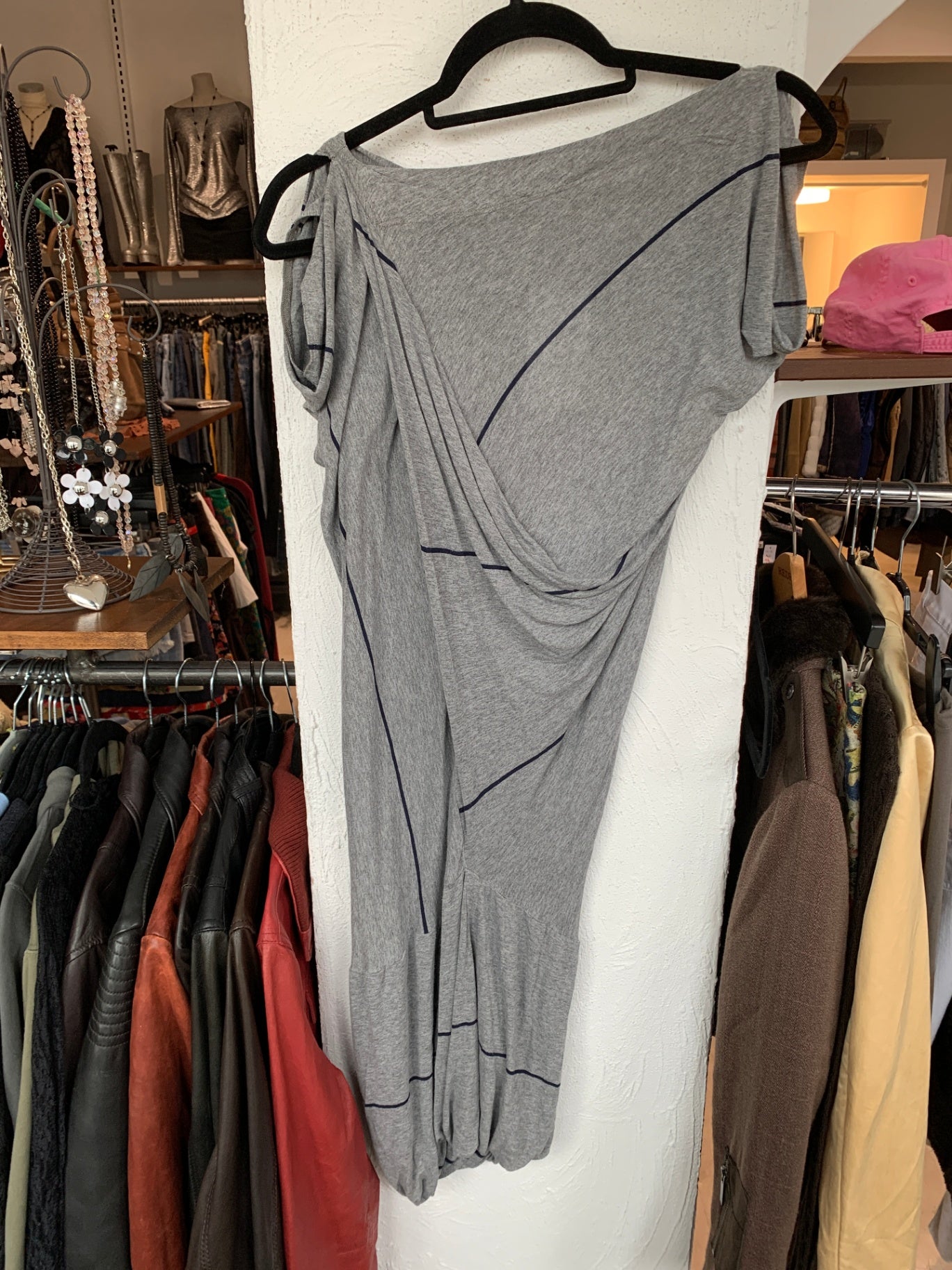 Vivienne Westwood Asymmetrisches Kleid M Grau