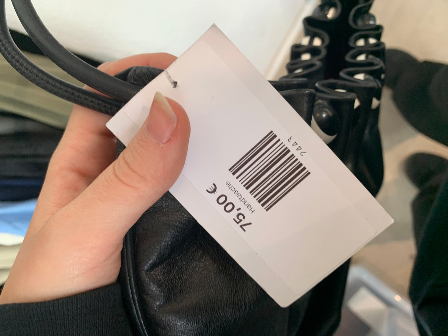 Escada Handtasche Schwarz/Weiß