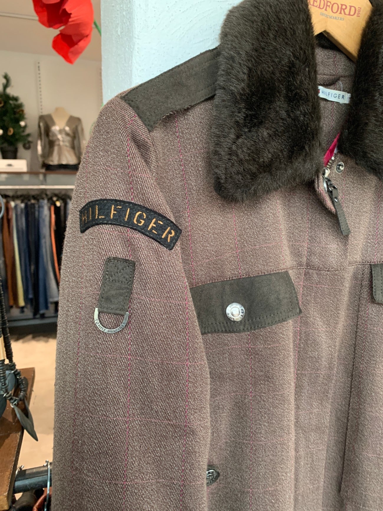 Tommy Hilfiger Set Jacke und Rock M Braun