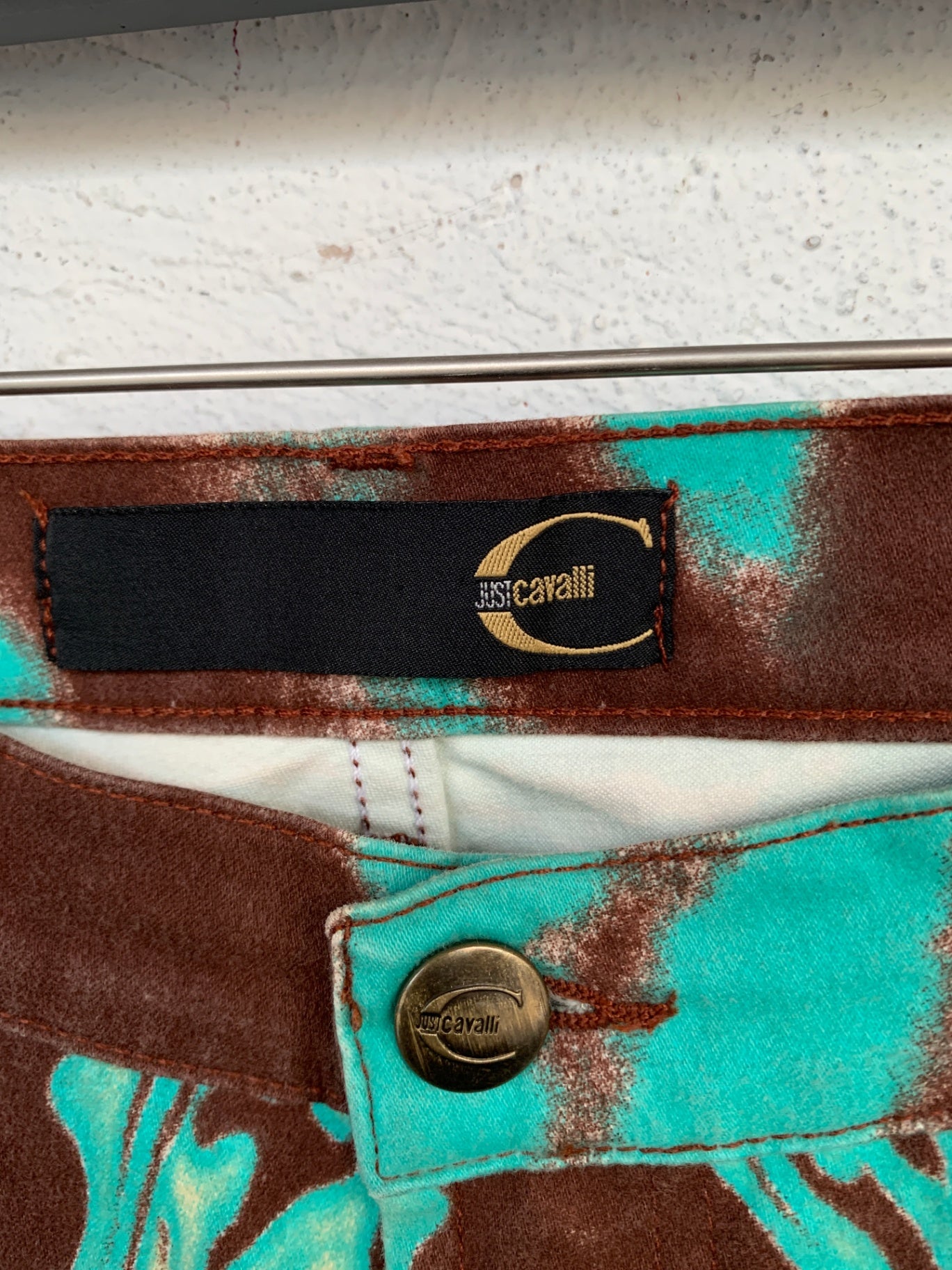 Just Cavalli Jeans 36 Braun, Türkis, Creme