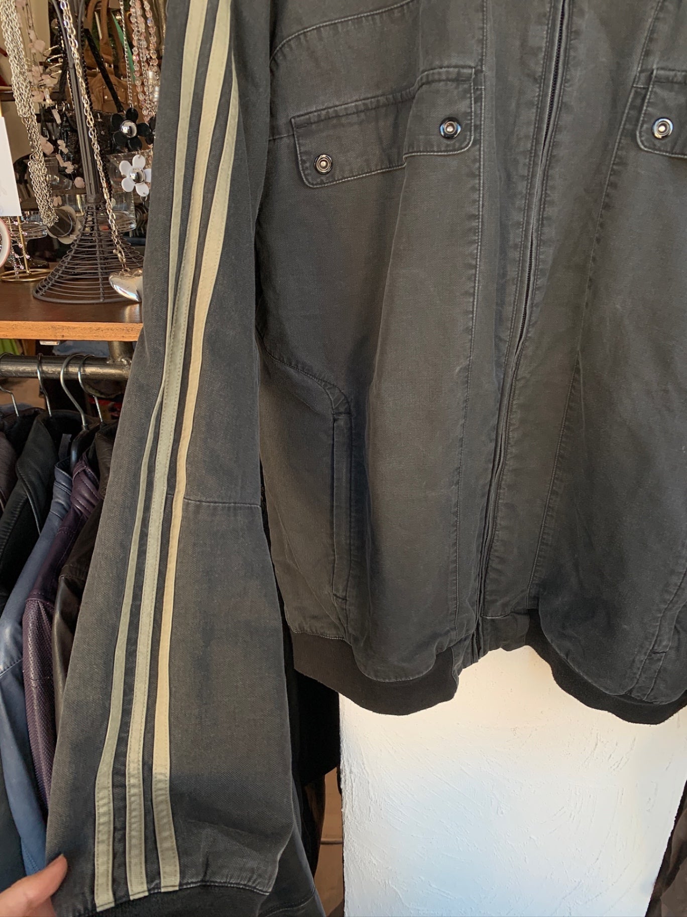 adidas Jacke XL Grau