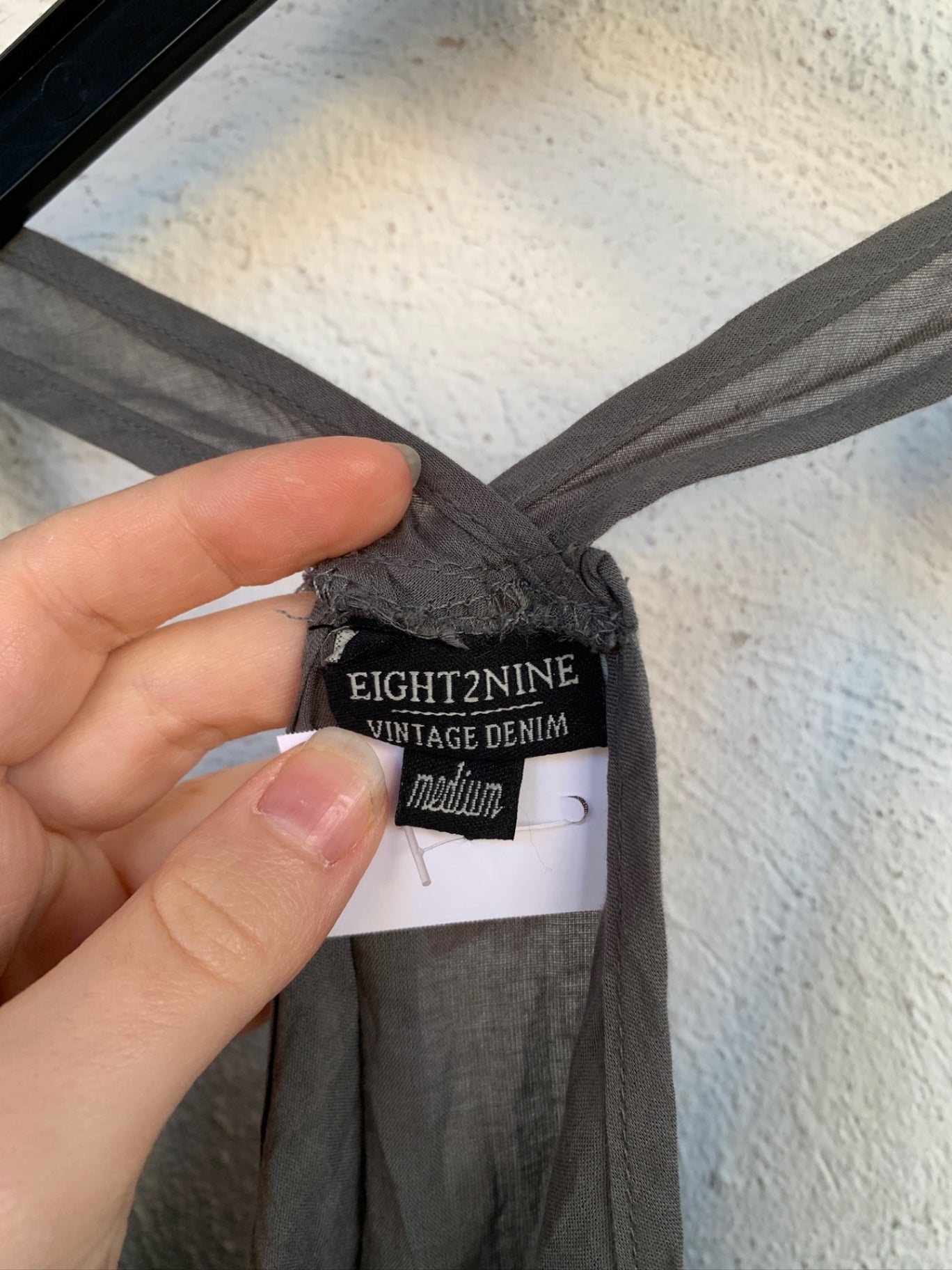 Eight2nine Ärmelloses Oberteil M Grau