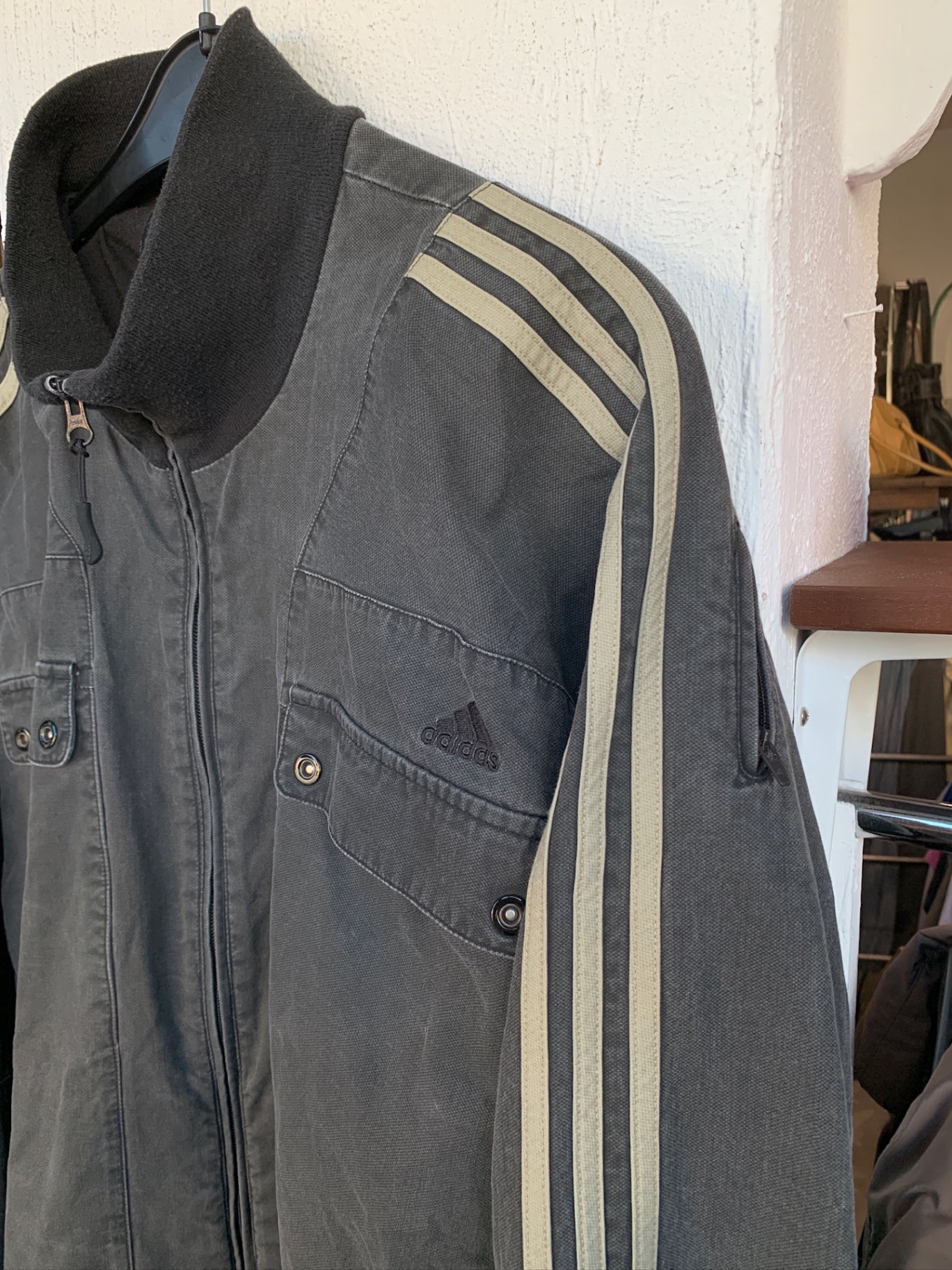 adidas Jacke XL Grau