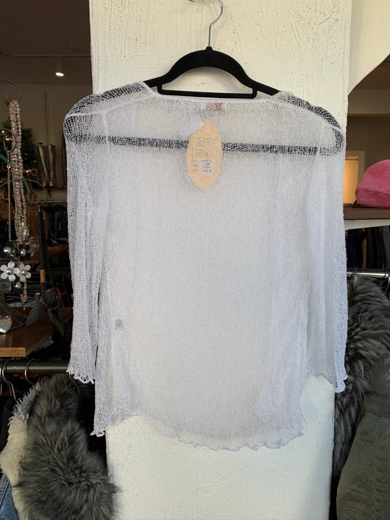 exotic Ärmelloses Oberteil S Weiß