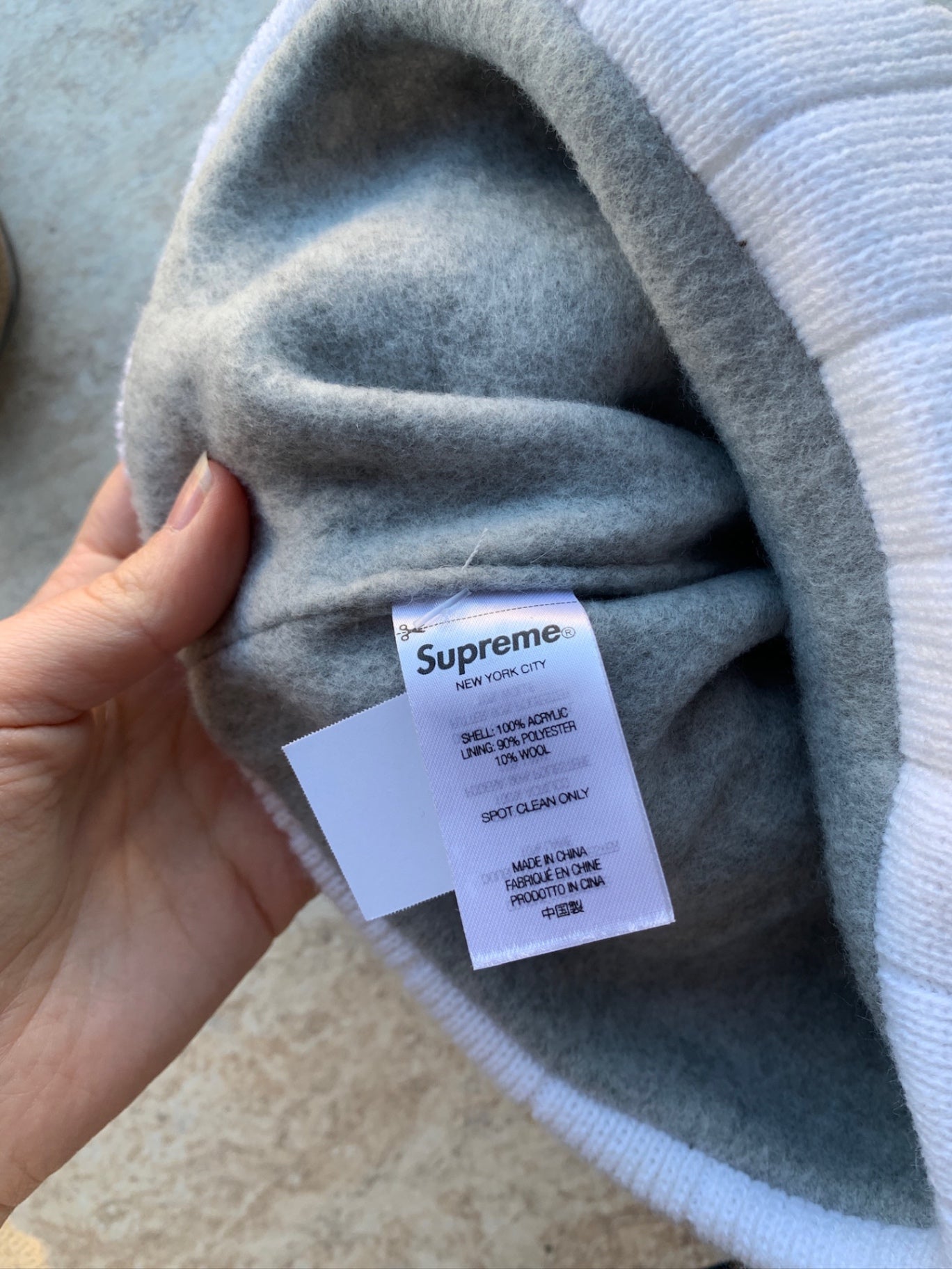 Supreme Mütze Weiß