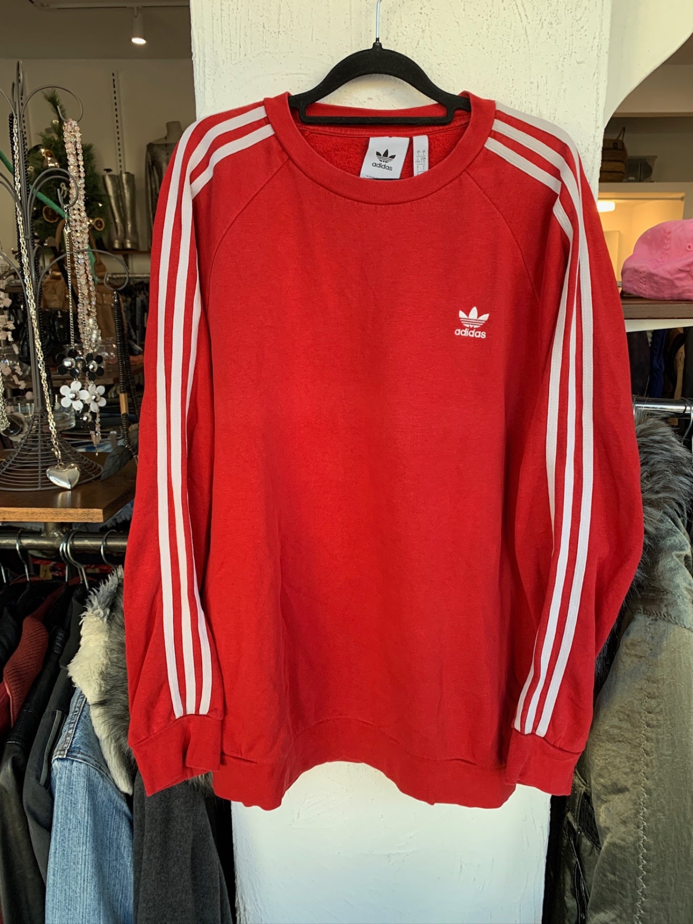 adidas Hoodie L Rot