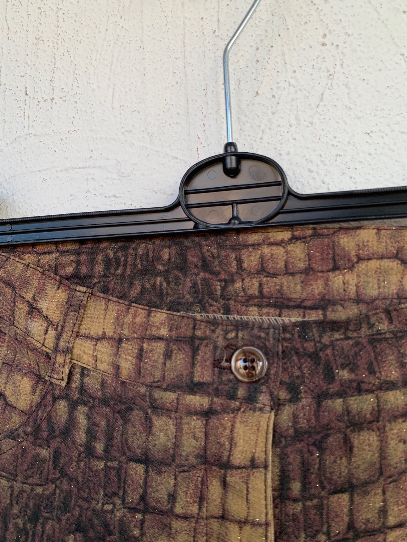 Crocodile-Optik Hose S Braun, Gelb