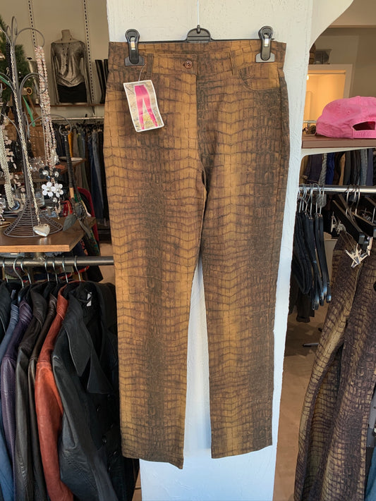 Crocodile-Optik Hose S Braun