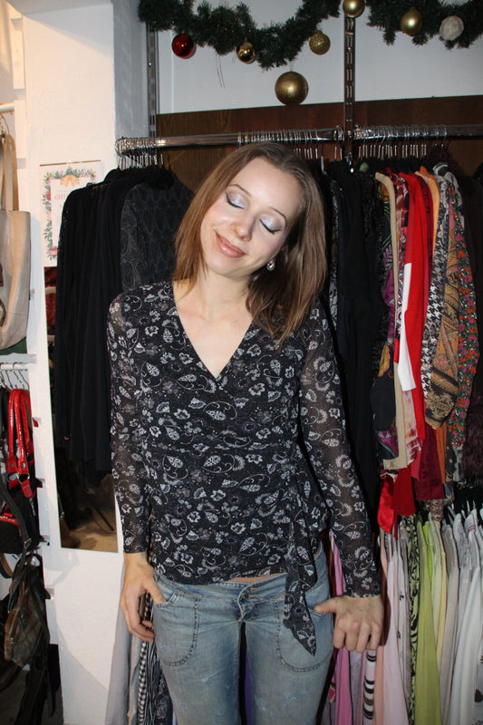 Select Oberteil S Schwarz und Weiß