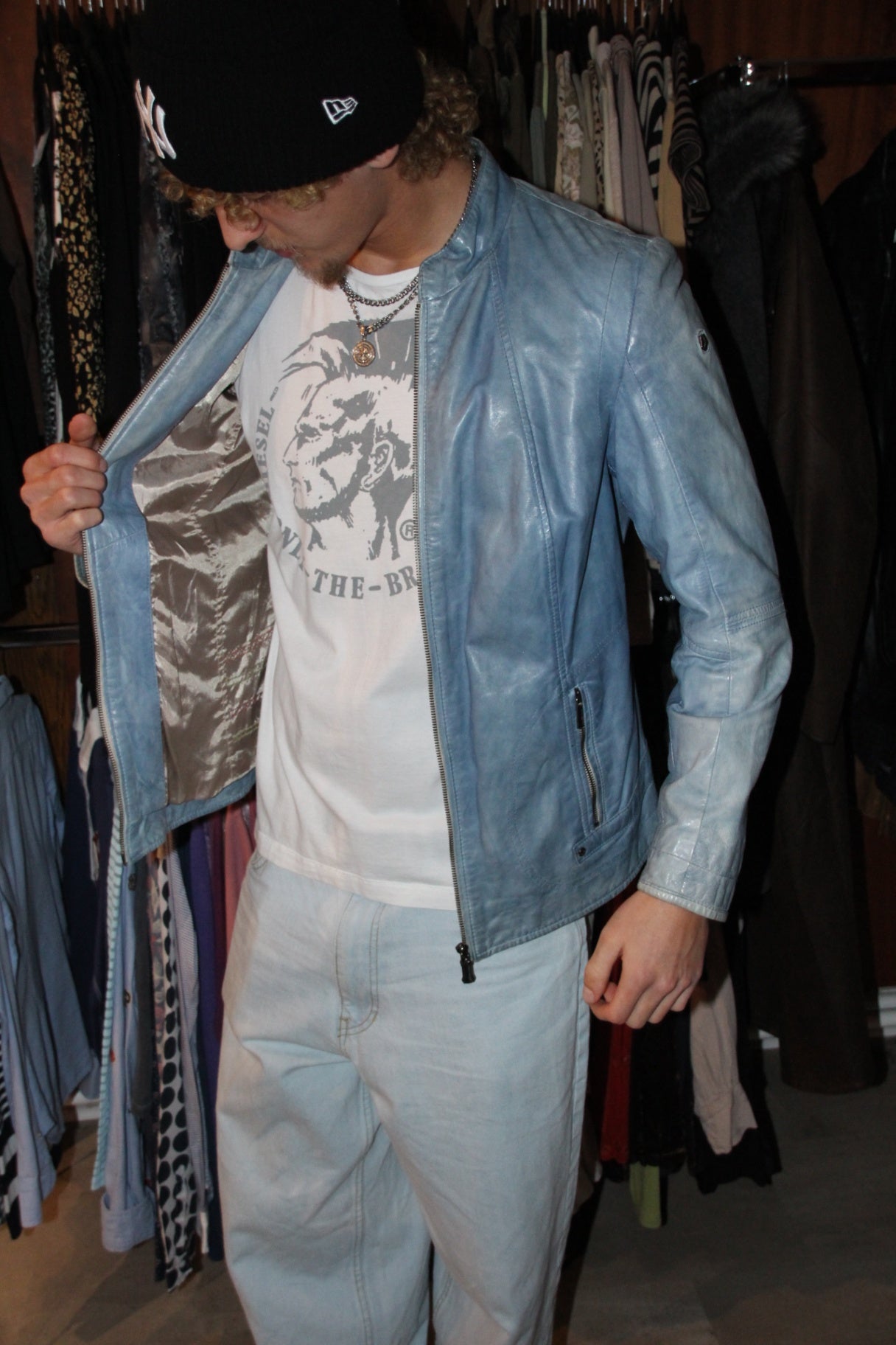 Milestone Jacke L Hellblau