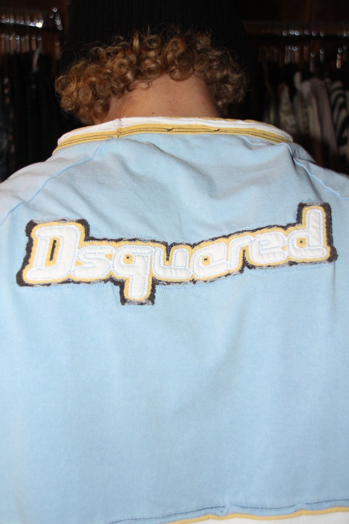 DSQUARED2 T-Shirt XL Blau, Weiß, Schwarz