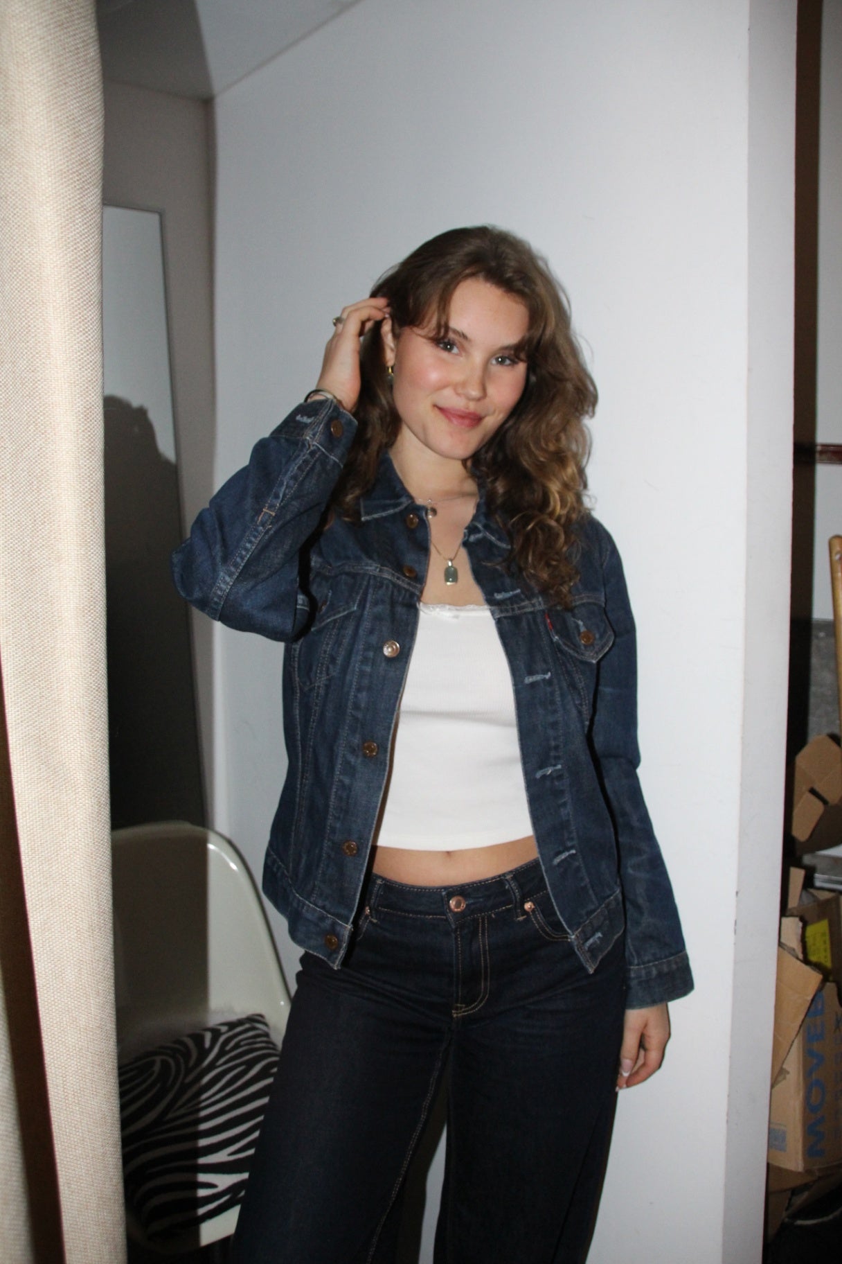 Levi's Jeansjacke M Dunkelblau