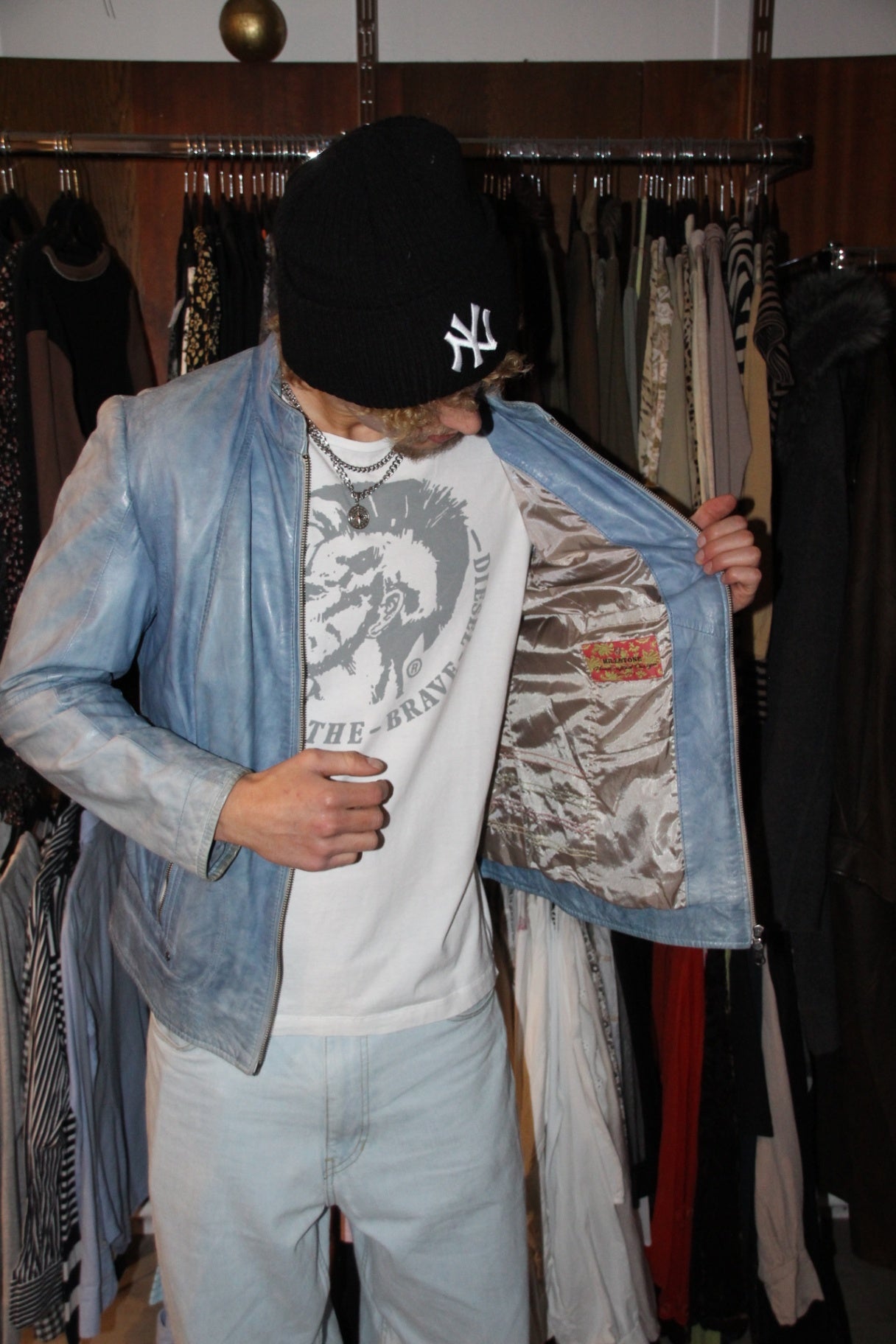 Milestone Jacke L Hellblau