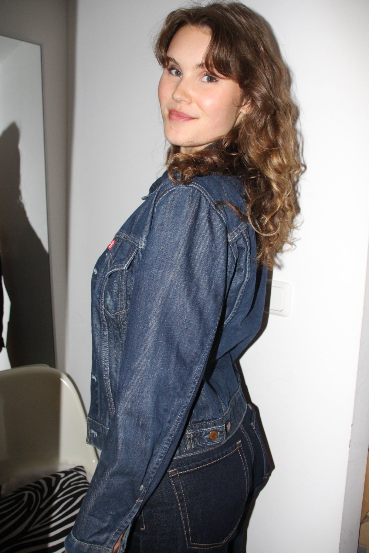 Levi's Jeansjacke M Dunkelblau