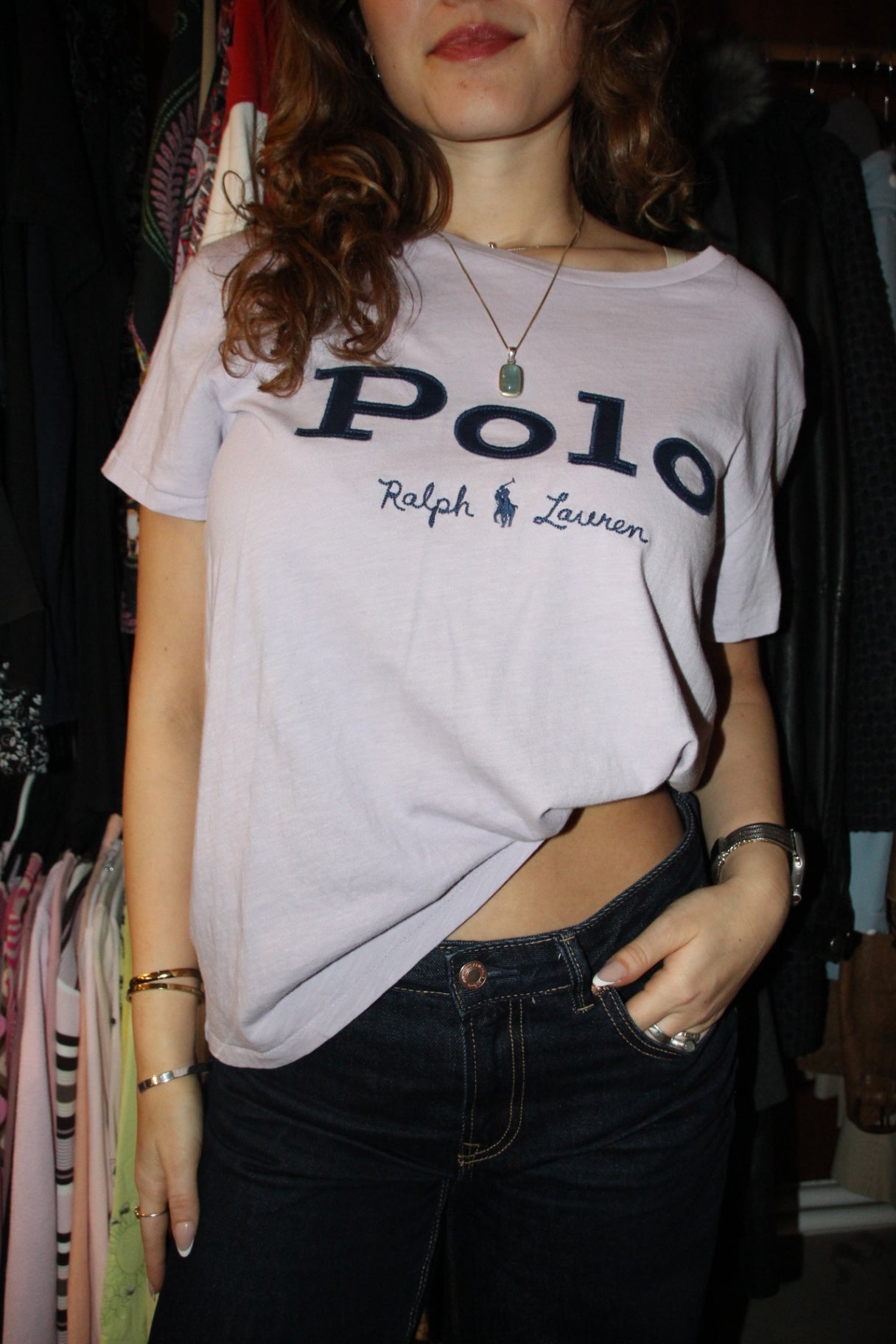 Polo Ralph Lauren T-Shirt XL Helles Lila
