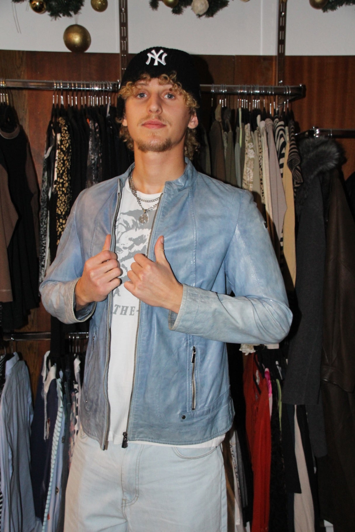 Milestone Jacke L Hellblau