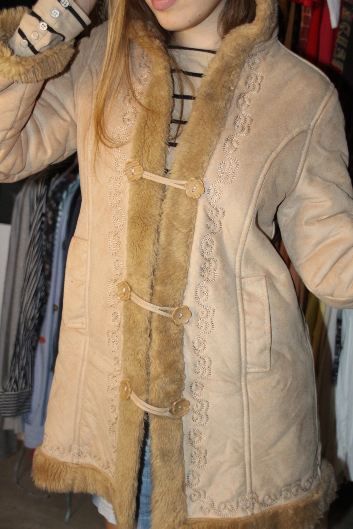 BTS Jacke L Beige