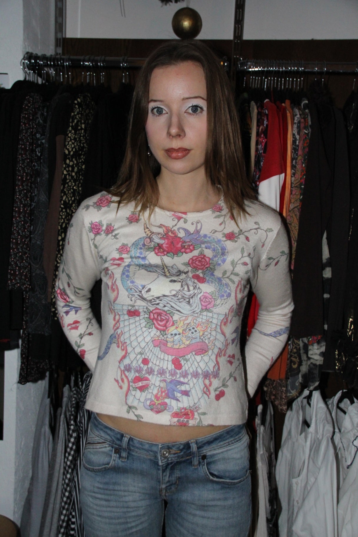 Etoile du Monde Oberteil M Beige, Rosa, Grün