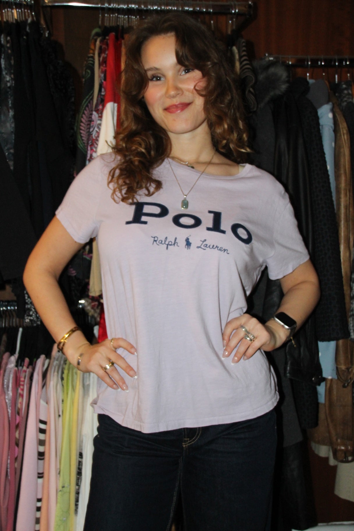 Polo Ralph Lauren T-Shirt XL Helles Lila