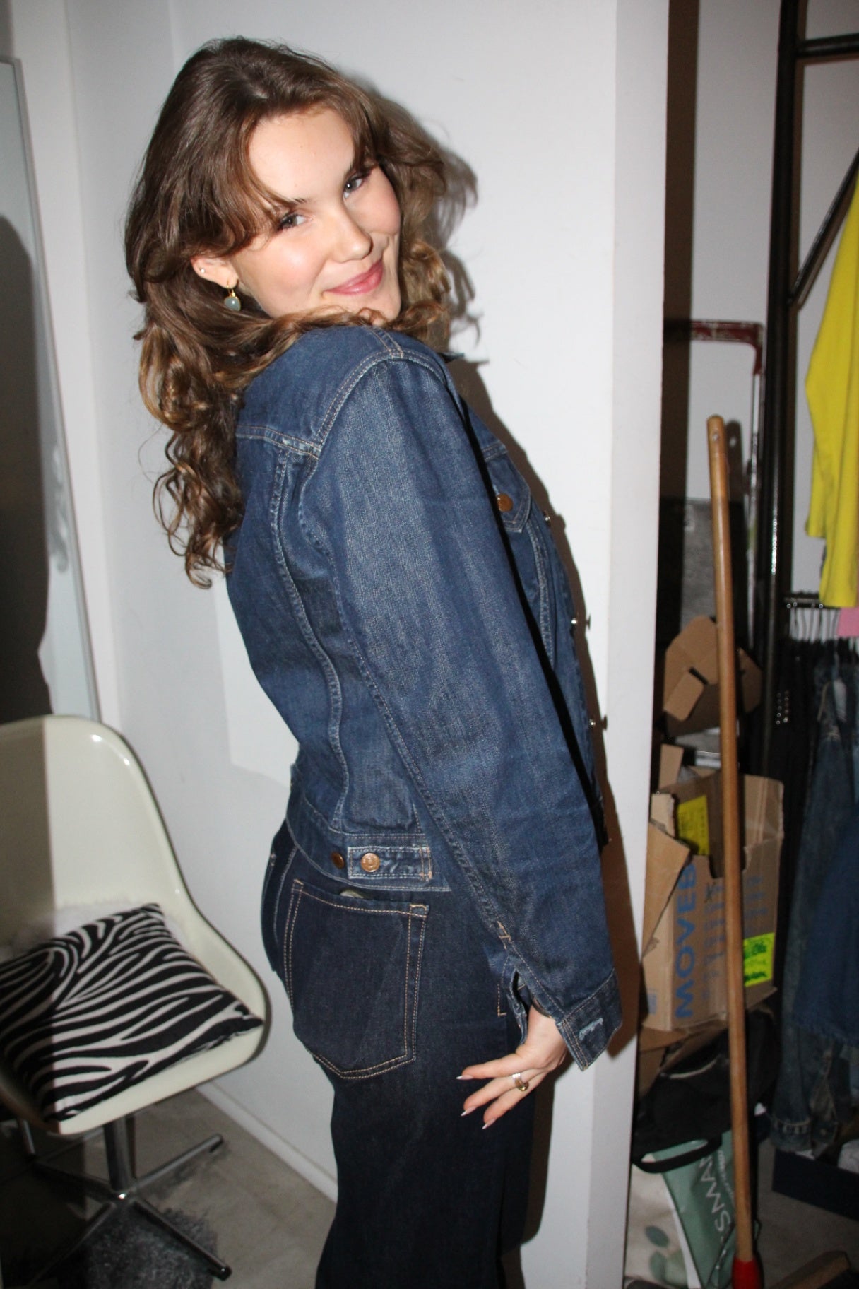 Levi's Jeansjacke M Dunkelblau