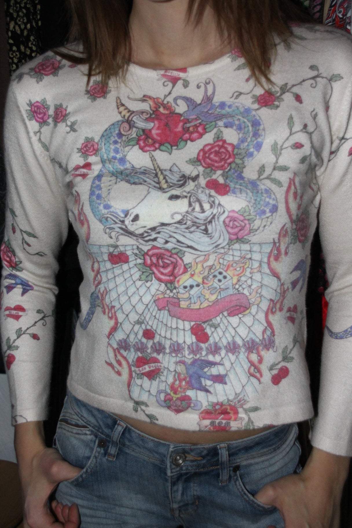 Etoile du Monde Oberteil M Beige, Rosa, Grün