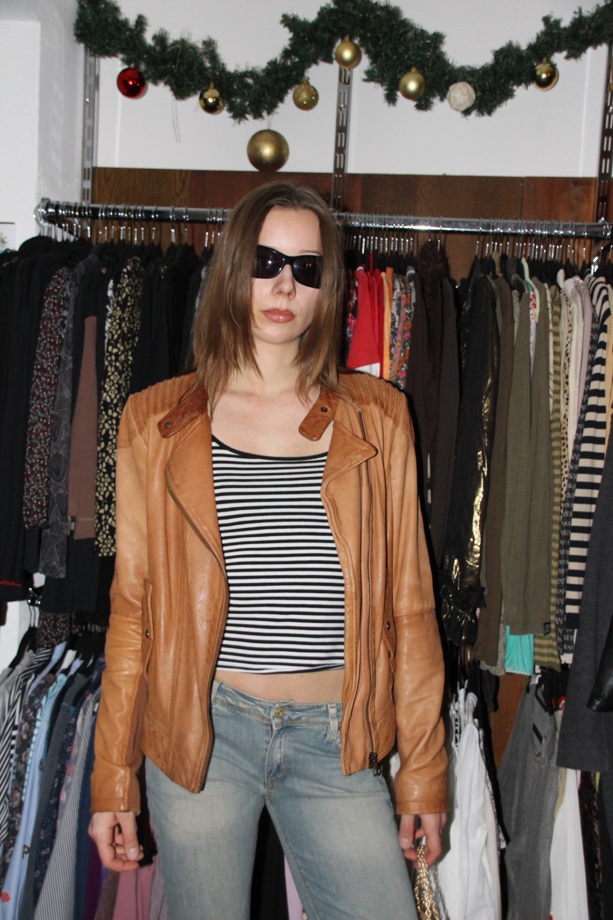 campus Jacke 38 Braun