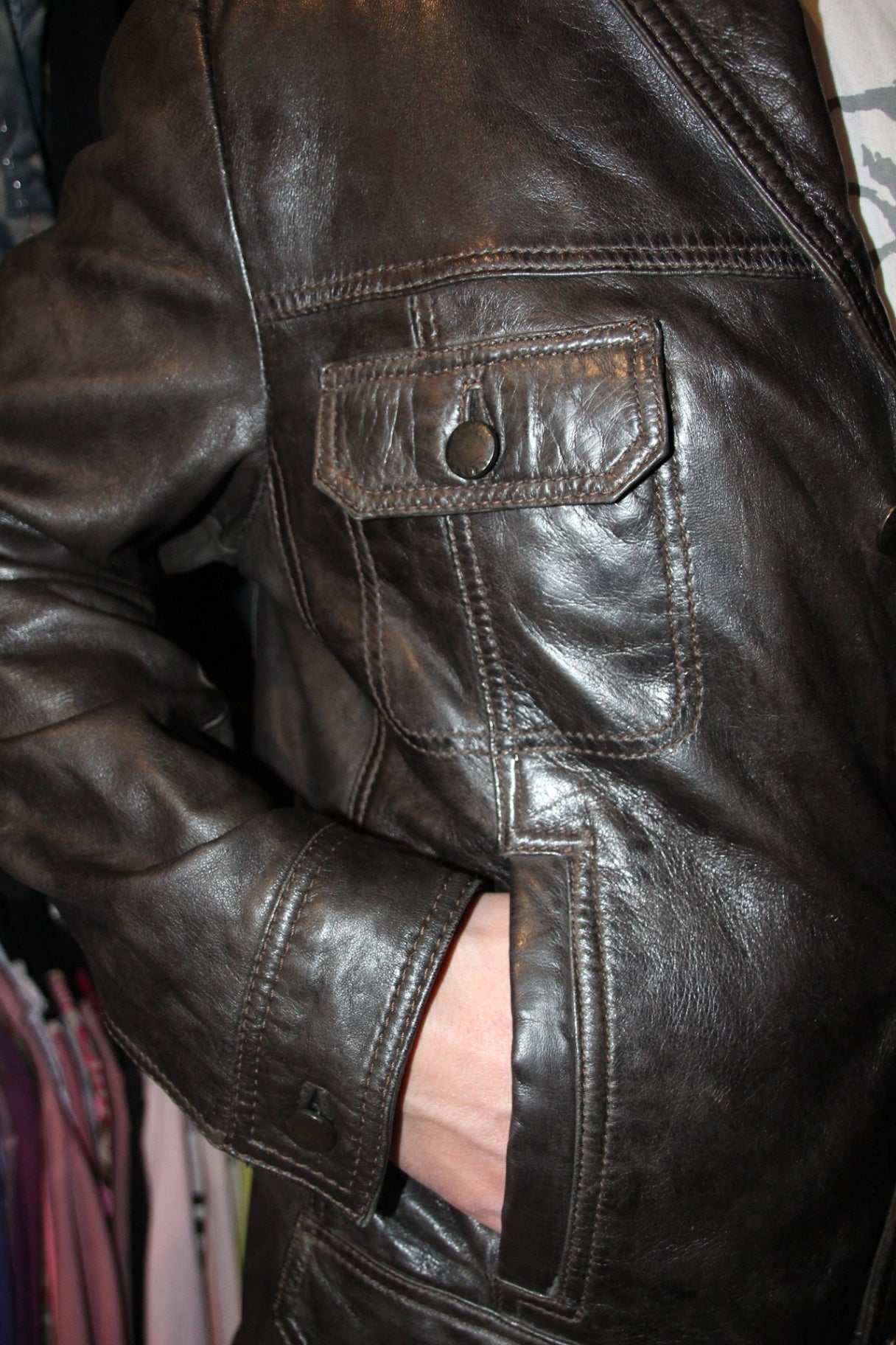 Stones Jacke XL Dunkelbraun