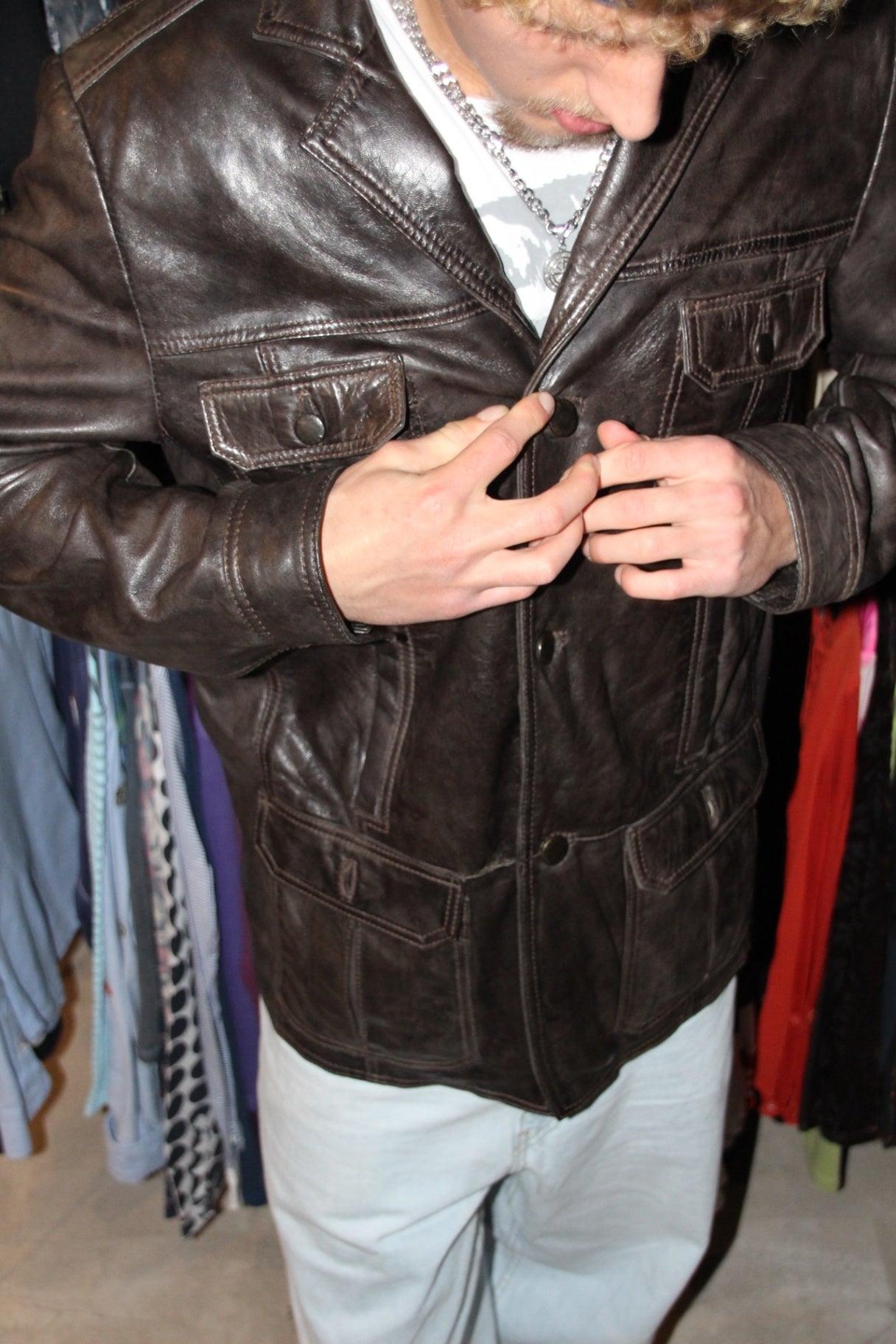 Stones Jacke XL Dunkelbraun